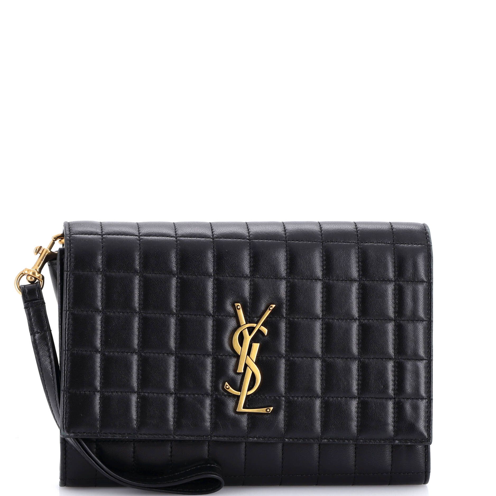 Saint Laurent Paris Monogram Flap Pouch Size ONE SIZE - 1 Thumbnail