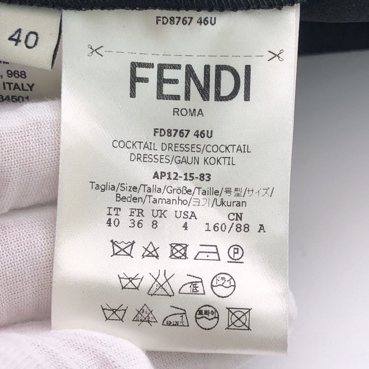 Fendi Fendi Crew Neck Sleeveless Casual Dress K26WX Size S / US 4 / IT 40 - 6 Thumbnail