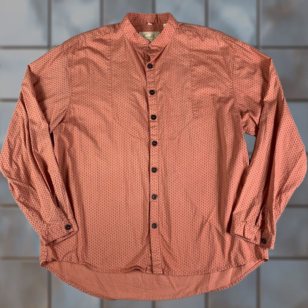 Scully Scully Shirt Womens Large Pink Button Up Mandarin Collar Western Cowboy Shirt Size L / US 10 / IT 46 - 1 Thumbnail