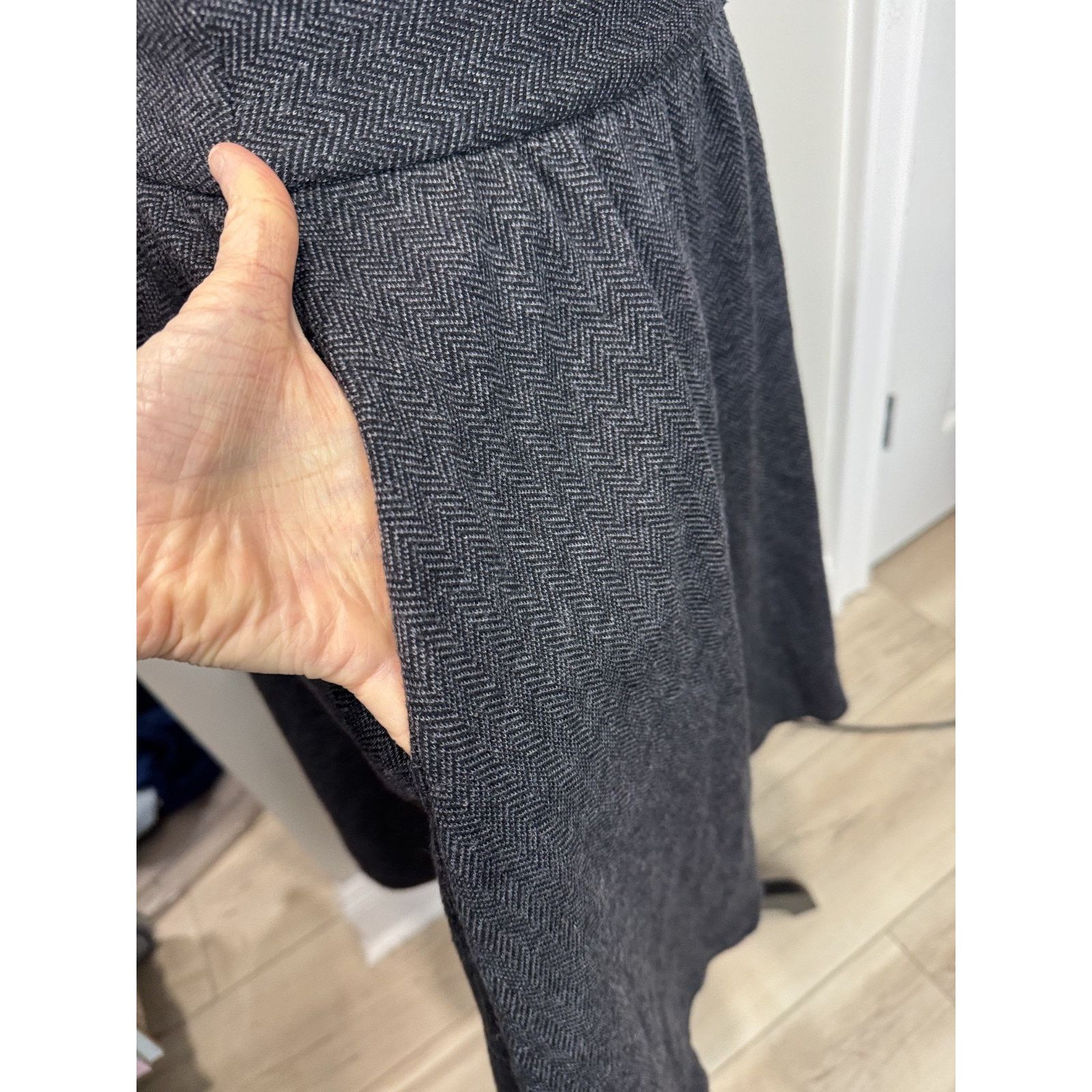 Banana Republic Banana Republic Wool Blend Herringbone A-Line Skirt 12 Size 34" / US 12 / IT 48 - 11 Thumbnail