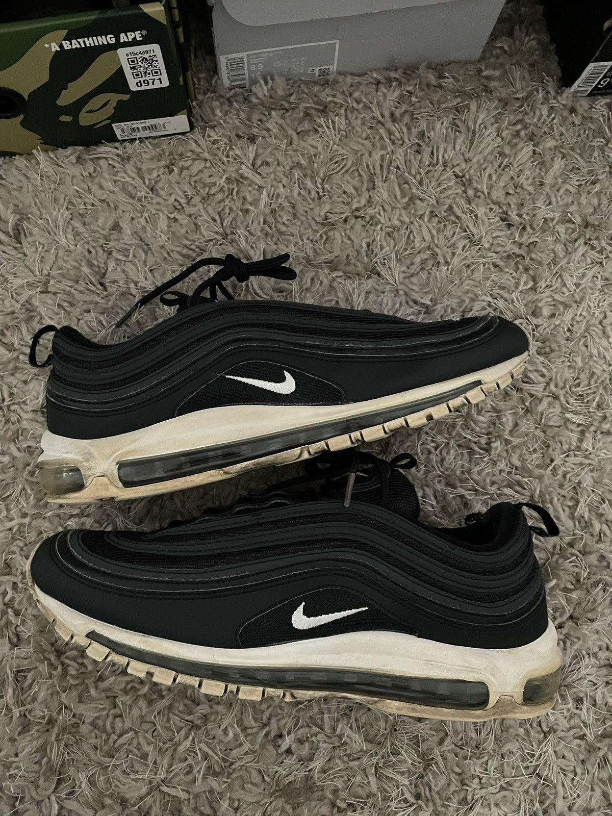 Nike Nike Air Max 97 Black Size US 12 / EU 45 - 4 Thumbnail