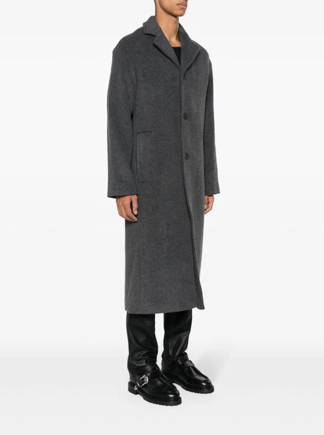 Sefr Séfr “Amo” Wool / Cashmere Overcoat — Charcoal Grey — Size L Size US L / EU 52-54 / 3 - 2 Thumbnail