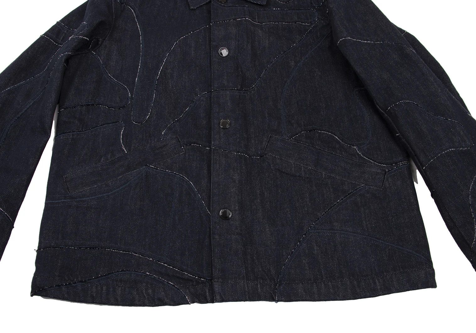 Emporio Armani Patchwork Denim Coverall in Indigo Navy, Size 48 Size US M / EU 48-50 / 2 - 10 Thumbnail