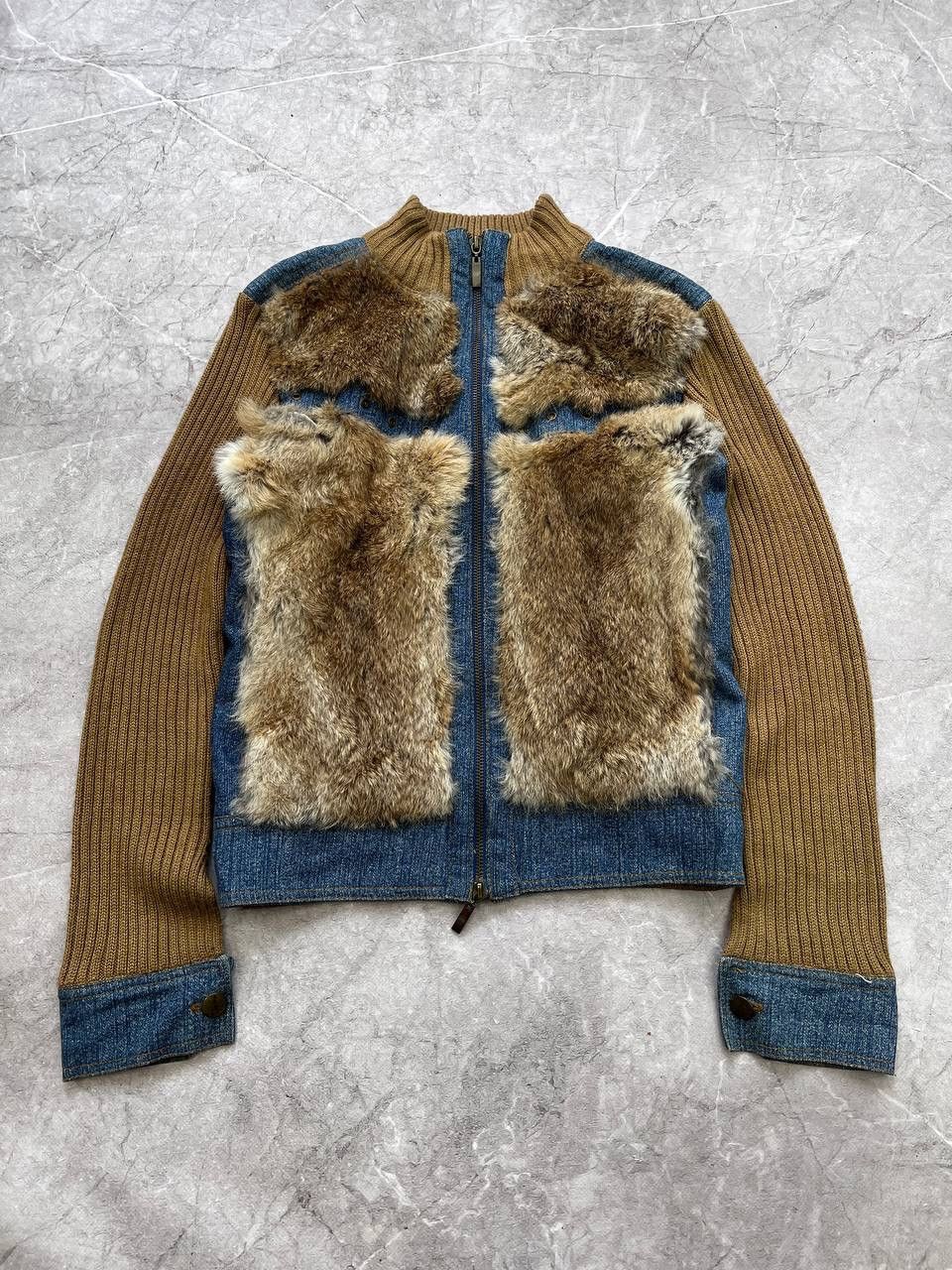 Hysteric Glamour × Vintage Vintage fur diesel style zip cotton sweater hood Size S / US 4 / IT 40 - 1 Thumbnail
