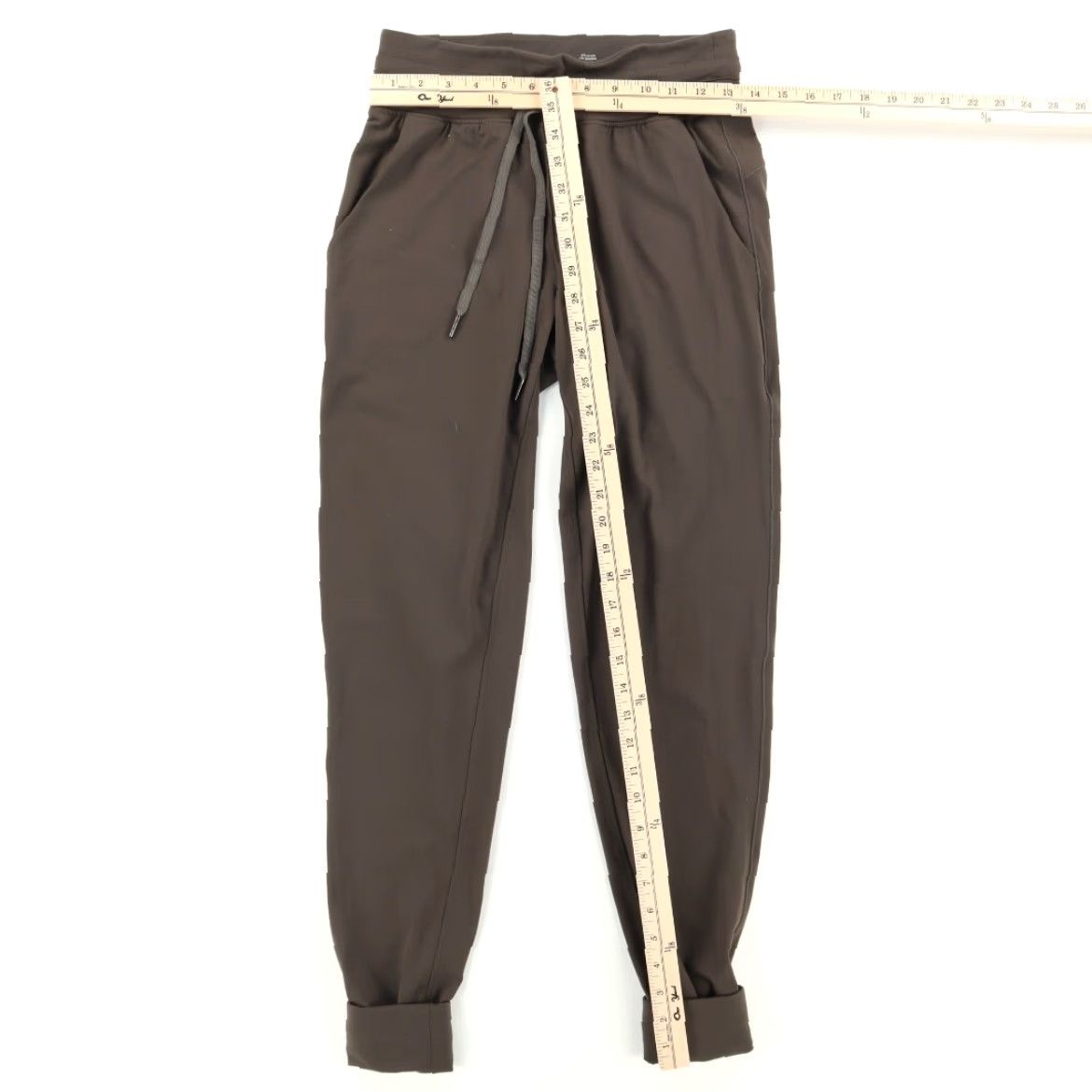 Vintage Zyia High Stretch Cuffed Nylon Woven Jogger Pants Brown Women's M Size 32" / US 10 / IT 46 - 3 Thumbnail