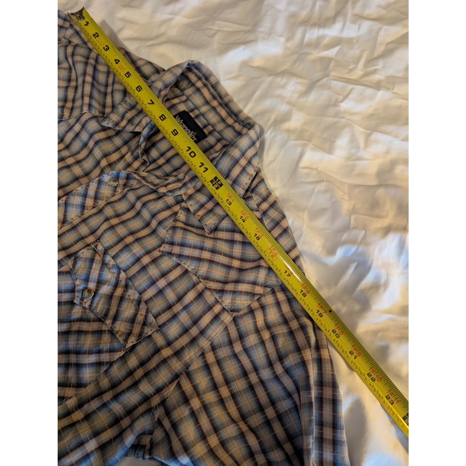 Wrangler Vitg Wrangler Western Plaid Pearl Button Snap Shirt Med 42 Size US M / EU 48-50 / 2 - 9 Thumbnail