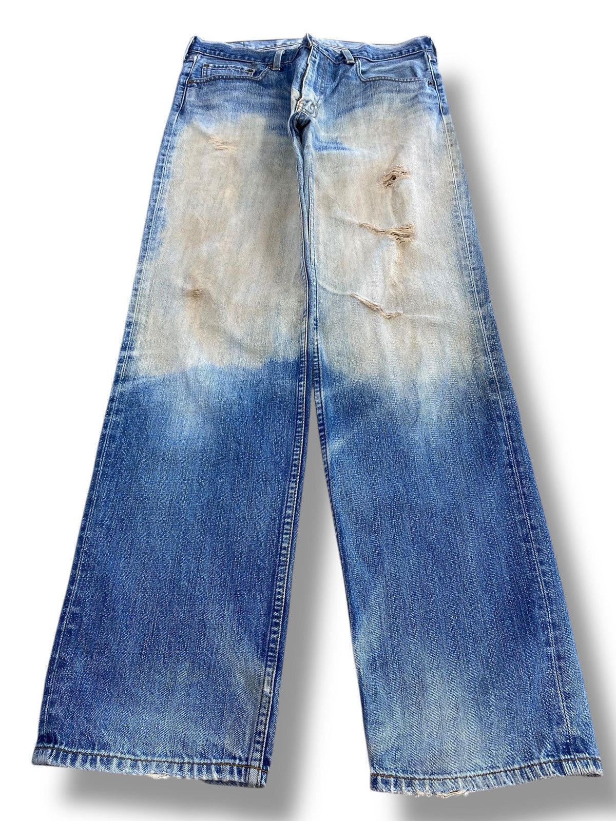 Levi's Vintage Levi’s Blue Faded Wash Style Ripped Jeans Size US 33 - 1 Thumbnail