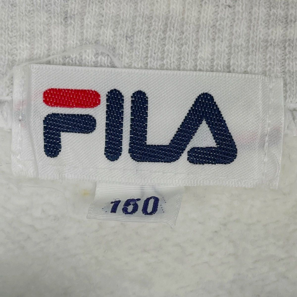 Fila × Vintage Vintage FILA Crewneck Sweatshirt Light Gray Pullover Jumper Size US L / EU 52-54 / 3 - 5 Thumbnail