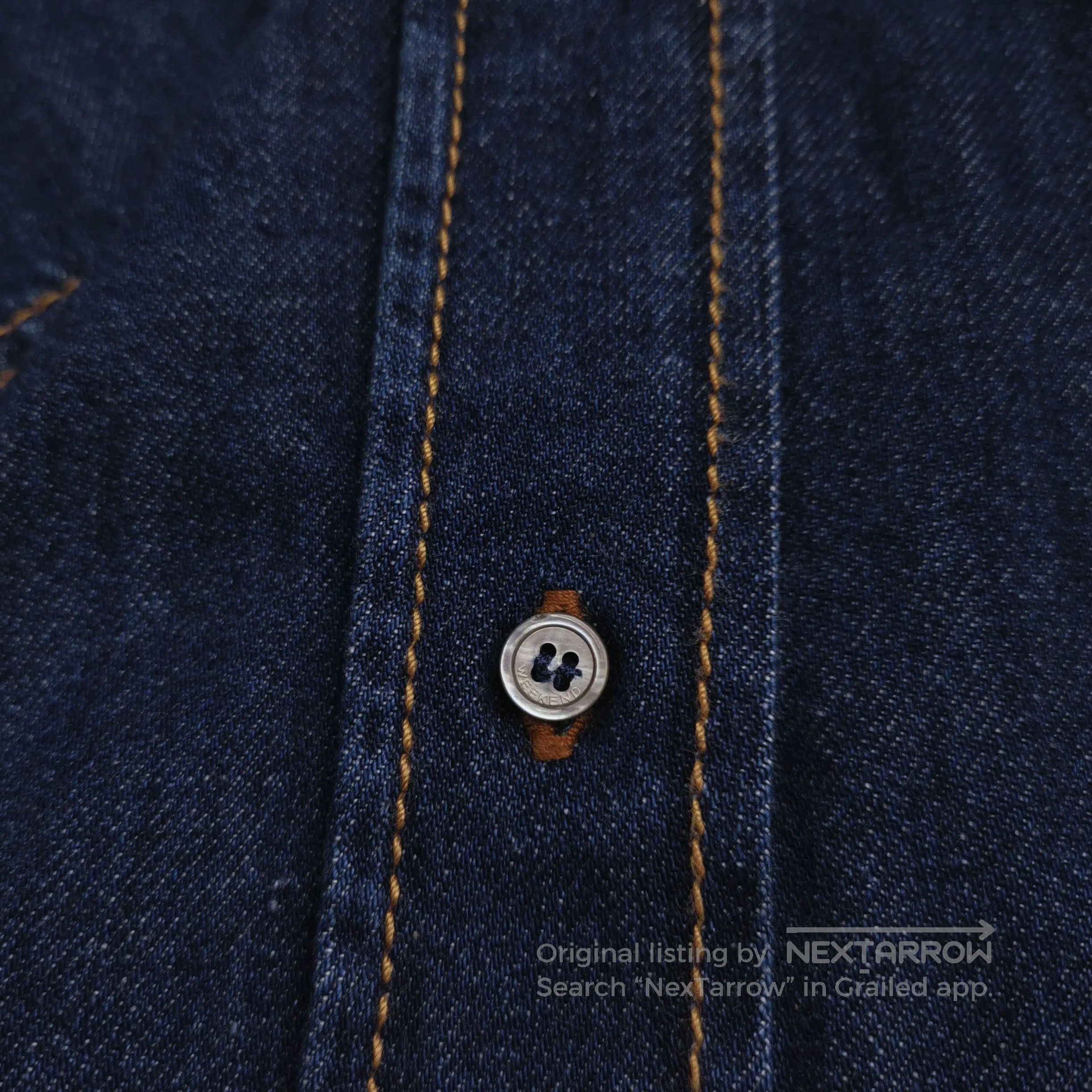 Weekend Max Mara Weekend MaxMara Denim Collared Belted Shirt Dress. Size XXS / US 00 / IT 34 - 1 Thumbnail