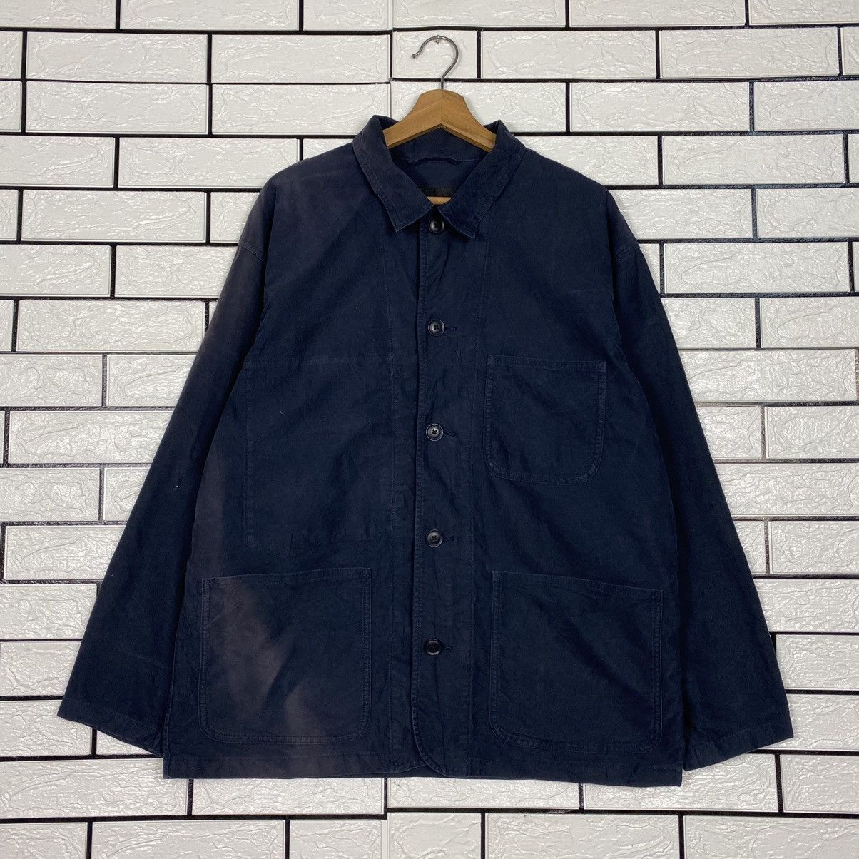Japanese Brand 📌Vintage Chore Work Jacket Uniqlo Multi Pocket Issey Miyake Size US L / EU 52-54 / 3 - 2 Thumbnail