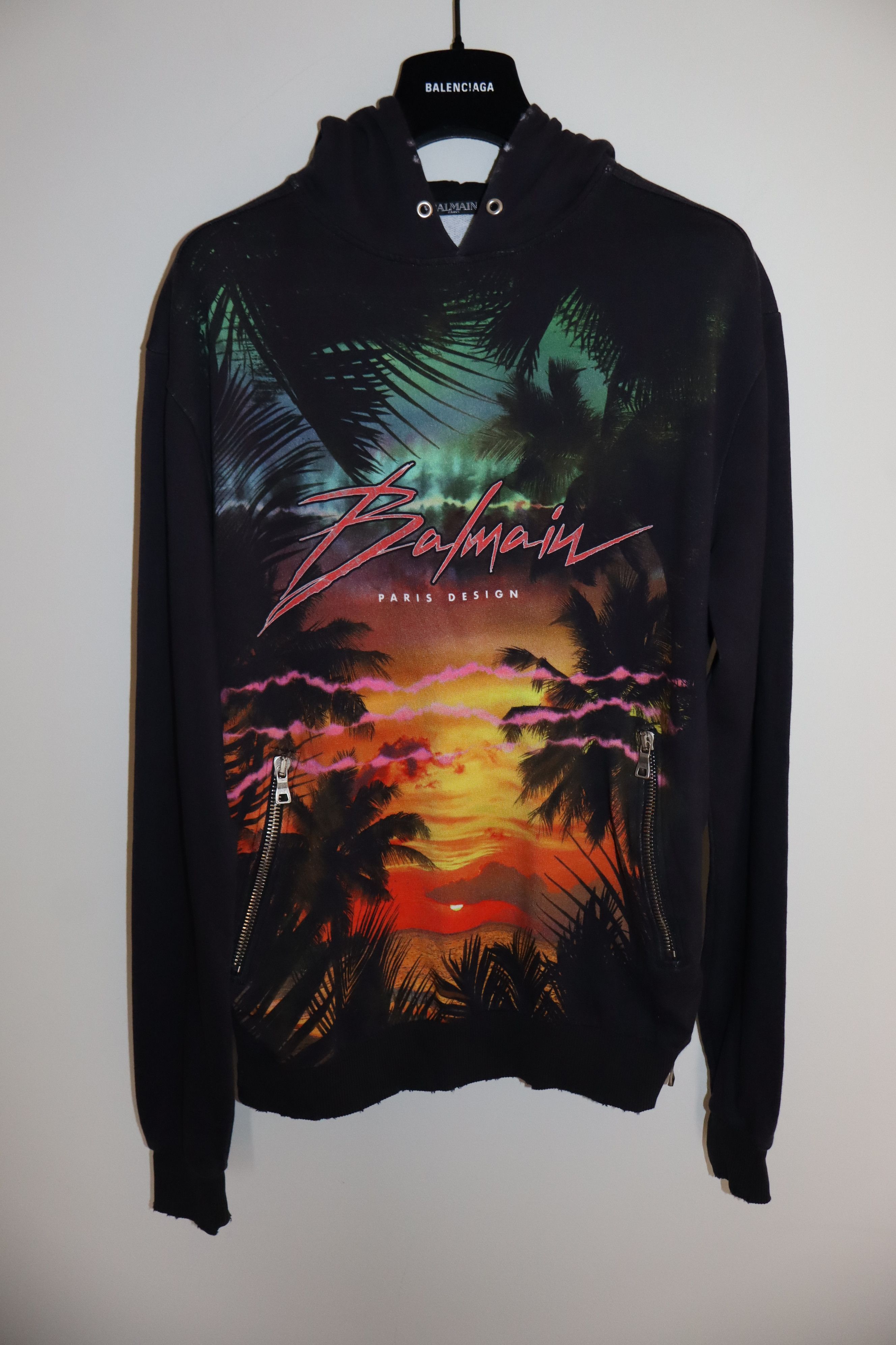 Balmain Oversized logo print hoodie Size US XS / EU 42 / 0 - 1 Thumbnail