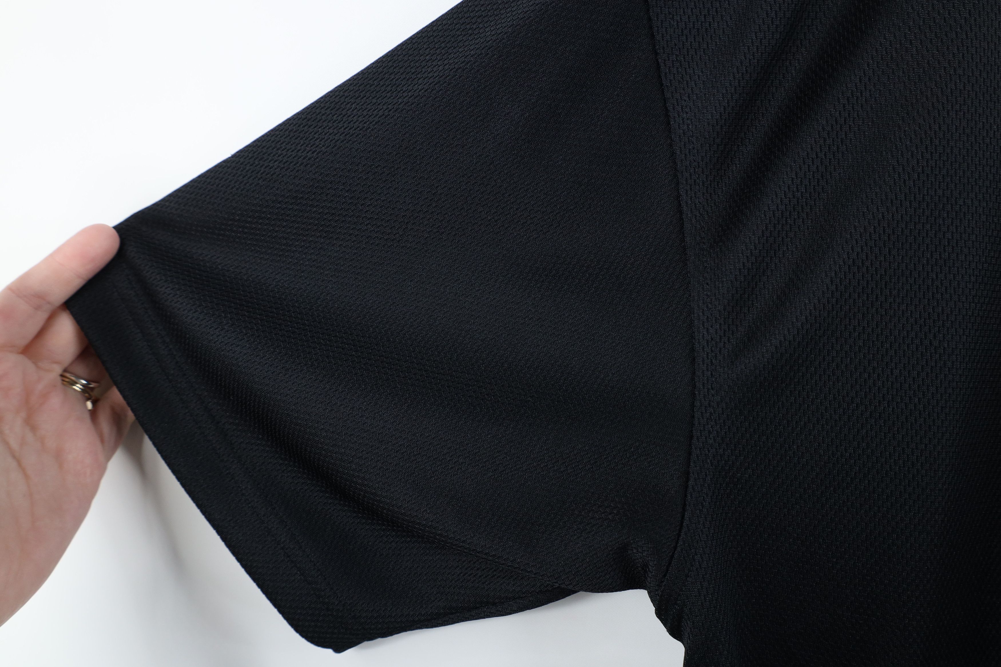Nike × Vintage Vintage Nike Mini Swoosh Knit Short Sleeve T-Shirt Black Size US XL / EU 56 / 4 - 7 Thumbnail