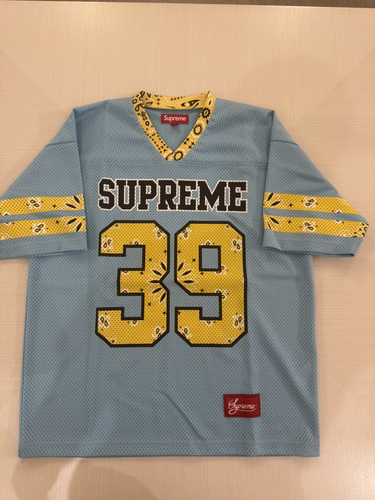 Supreme Supreme bandana football jersey blue sz Small SS25 USED Size US S / EU 44-46 / 1 - 2 Thumbnail