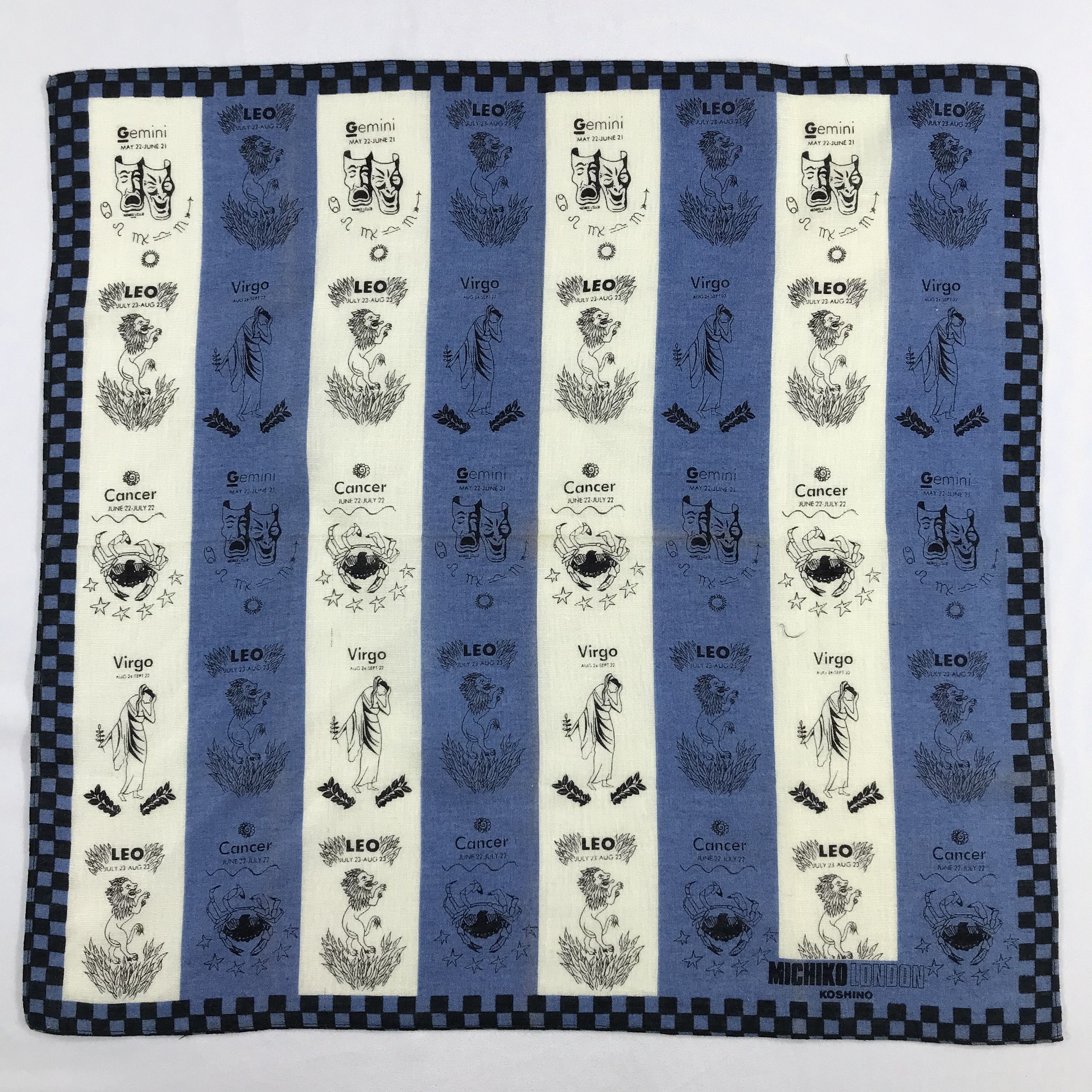 Michiko Koshino London × Vintage Michiko London Bandana / Handkerchief / Neckerchief - S2139 Size ONE SIZE - 1 Thumbnail