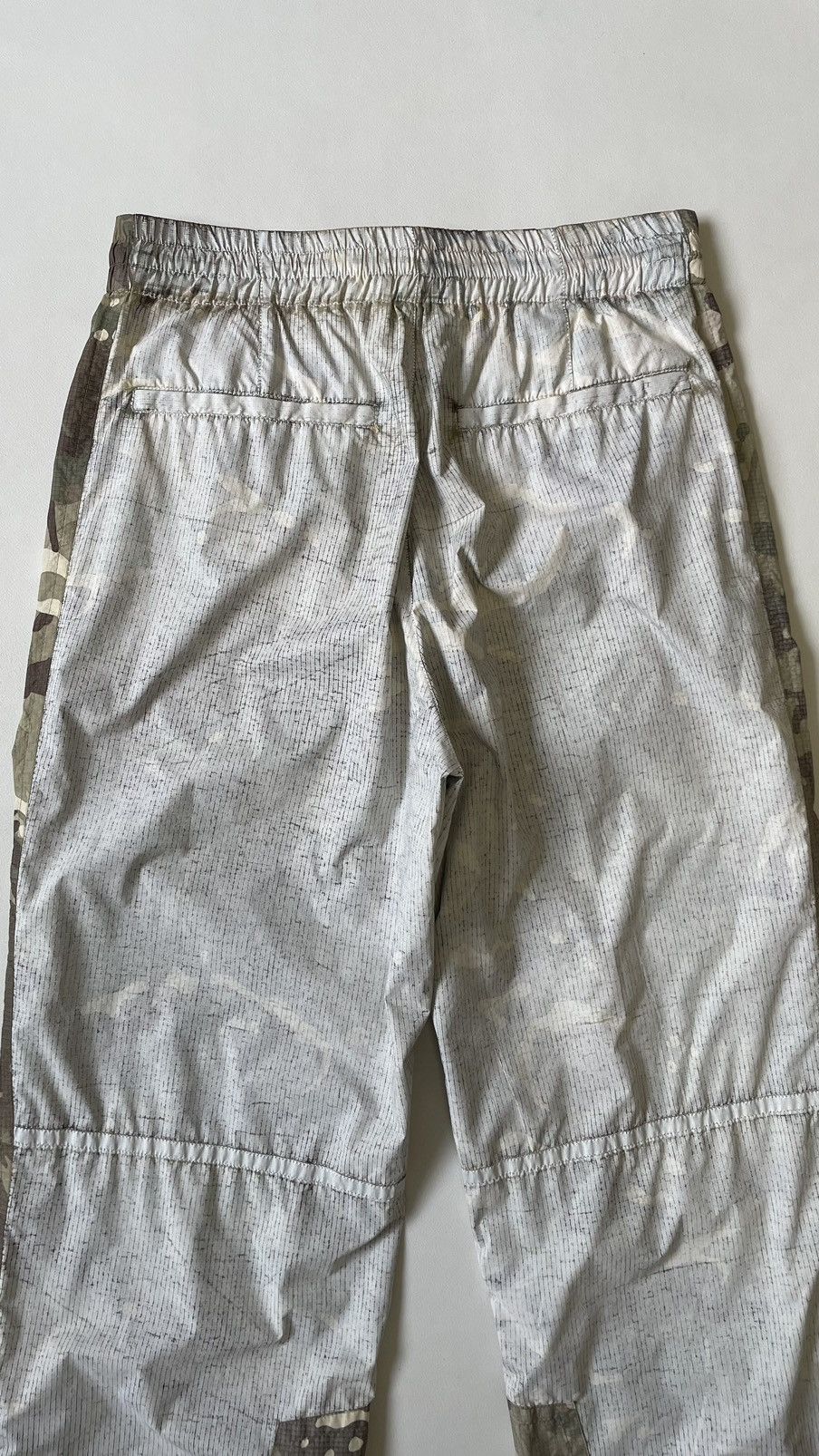 Dries Van Noten Sample White Coated Camo Nylon Utility Trousers Size US 34 / EU 50 - 13 Thumbnail