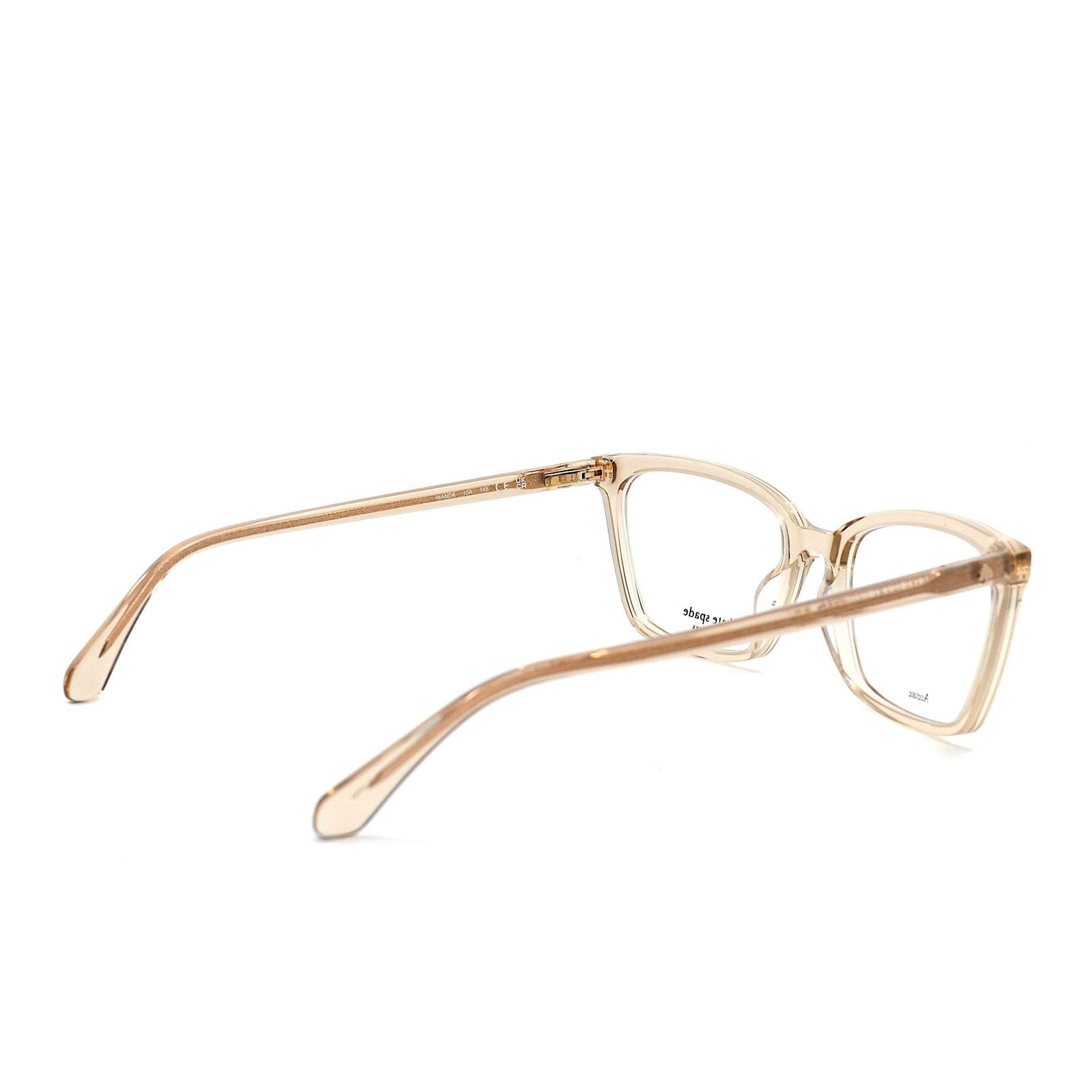 Kate Spade NEW KATE SPADE WANDA 10A TRANSPARENT PEACH EYEGLASSES FRAME Size ONE SIZE - 8 Thumbnail