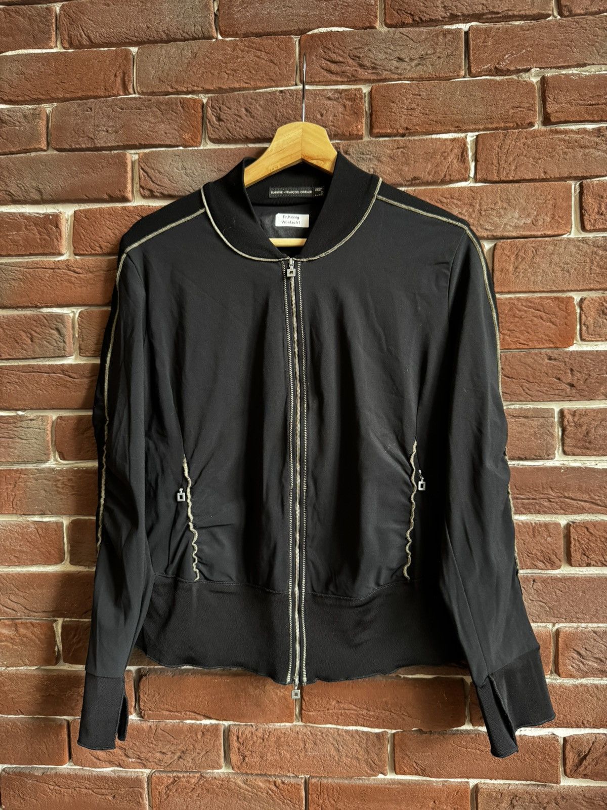 Marithe + Francois Girbaud Vintage Marithe Francois Girbaud Nylon Light Bomber Jacket Size L / US 10 / IT 46 - 1 Thumbnail