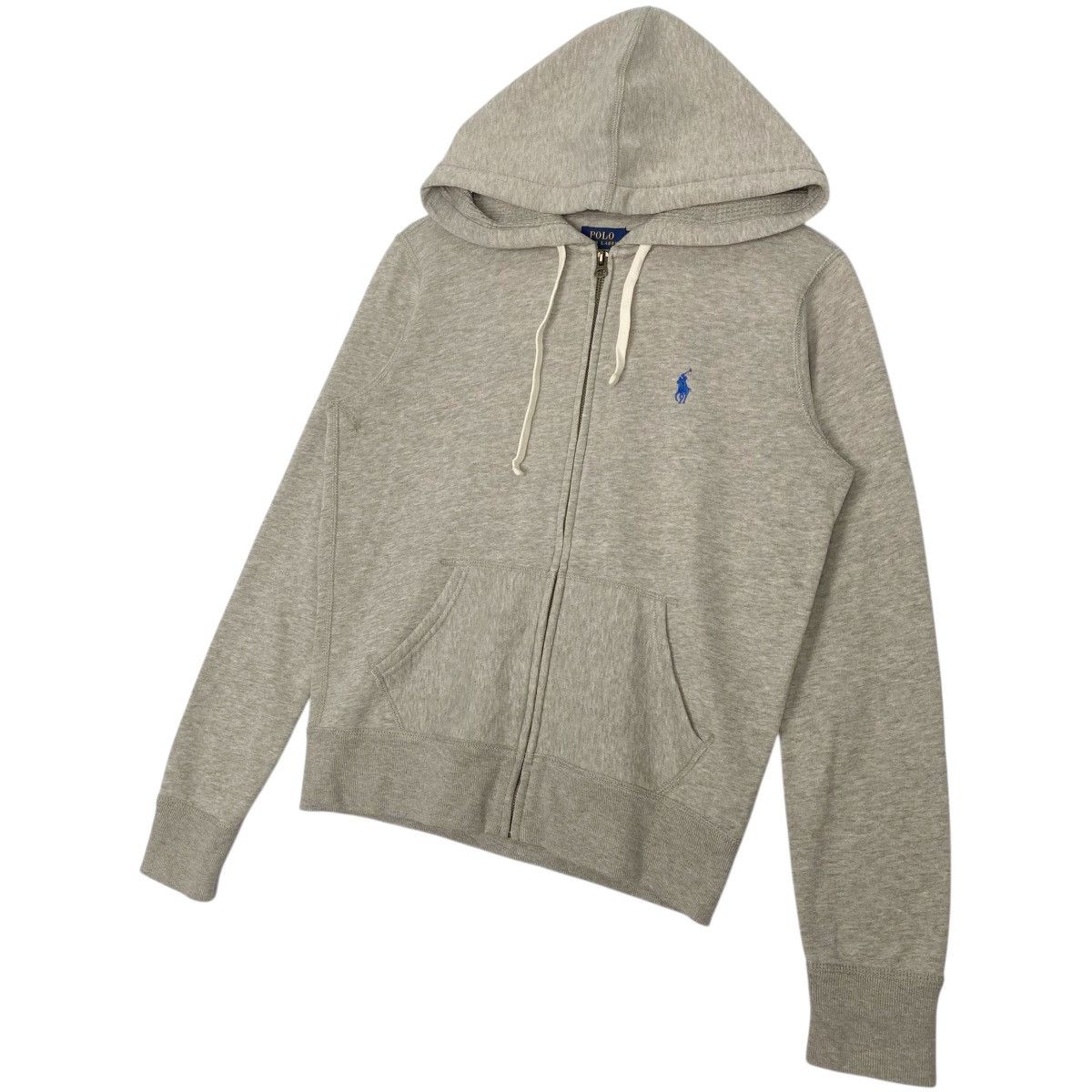 Other Vintage Polo Ralph Lauren Small Pony Full Zip Hoodie Grey Size US M / EU 48-50 / 2 - 2 Thumbnail