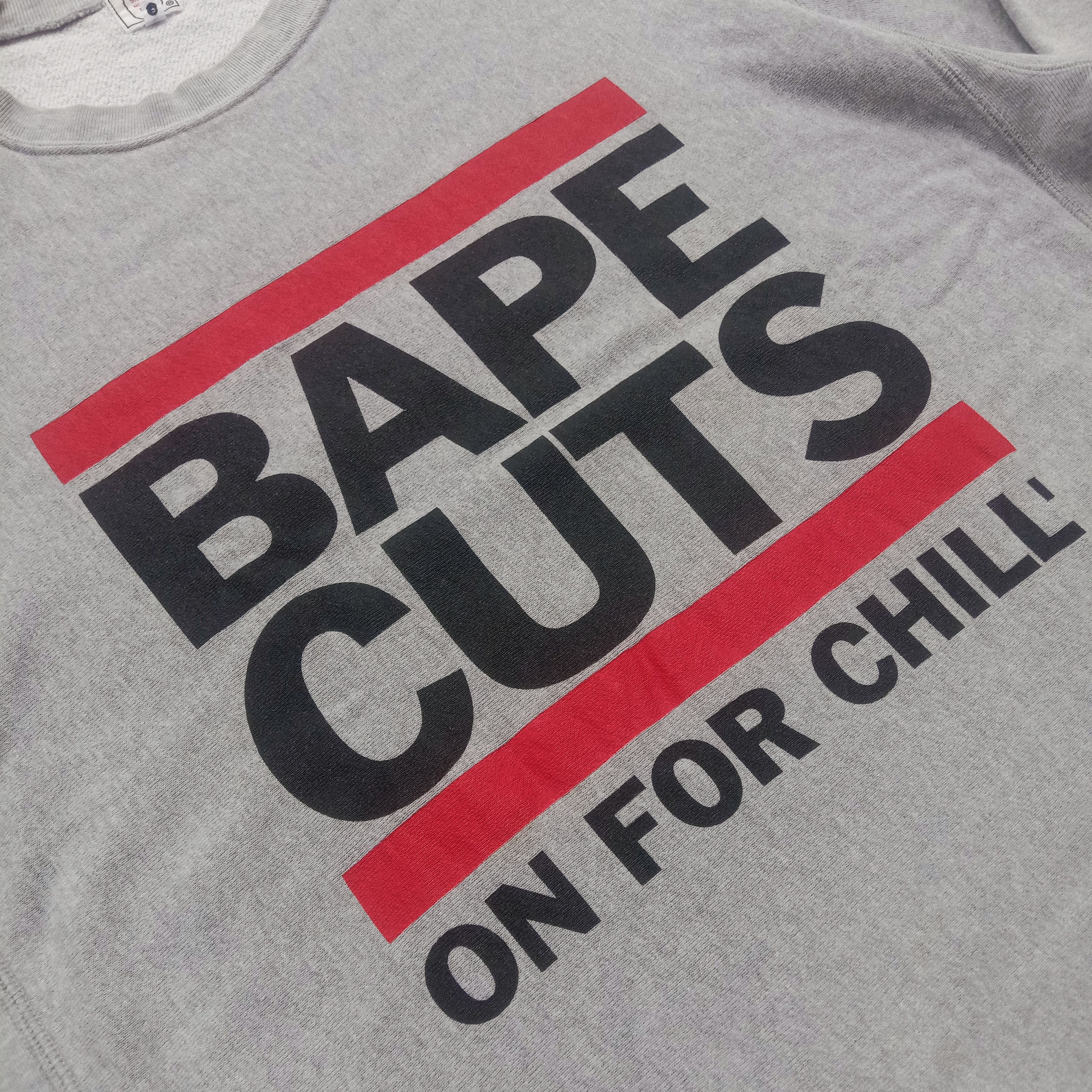 Bape Bape Cuts Crewneck (2002) Size US L / EU 52-54 / 3 - 2 Thumbnail