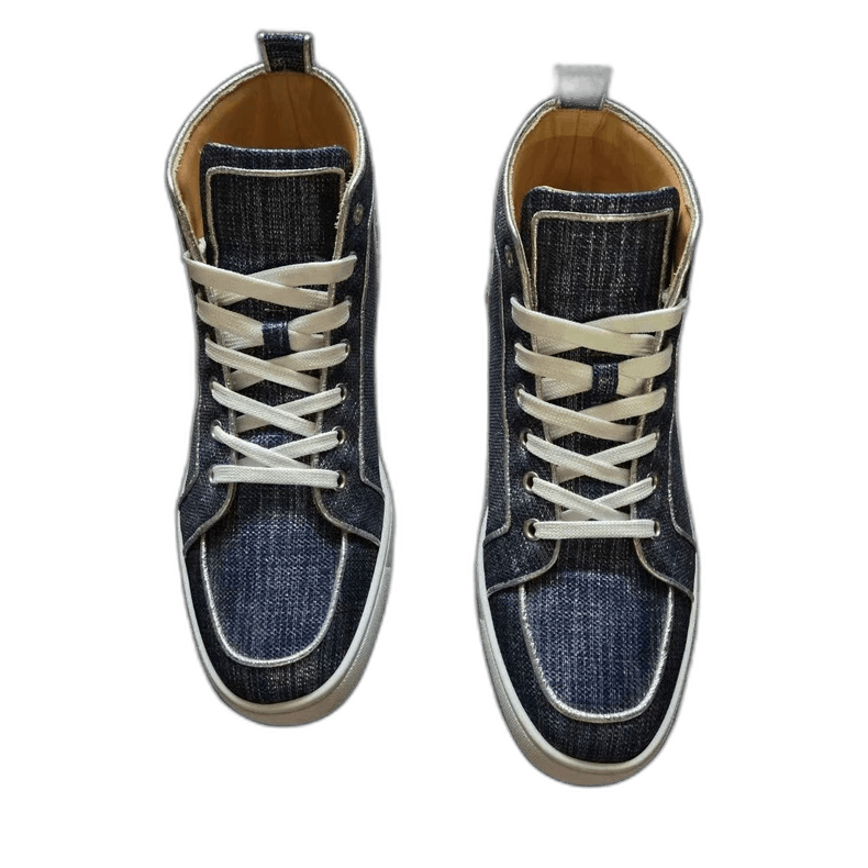 Christian Louboutin Christian Louboutin High-Top Denim Sneakers Size US 9 / EU 42 - 1 Thumbnail