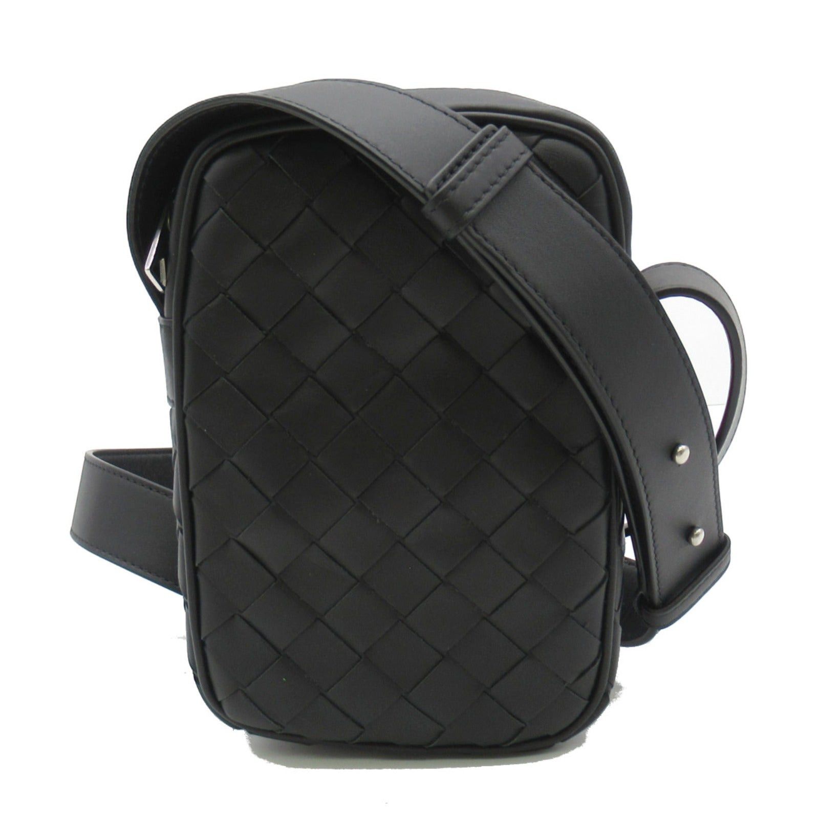 Bottega Veneta Bottega Veneta Cassette Mini Crossbody Bag Shoulder Calfskin (Cowhide) Black Size ONE SIZE - 1 Thumbnail