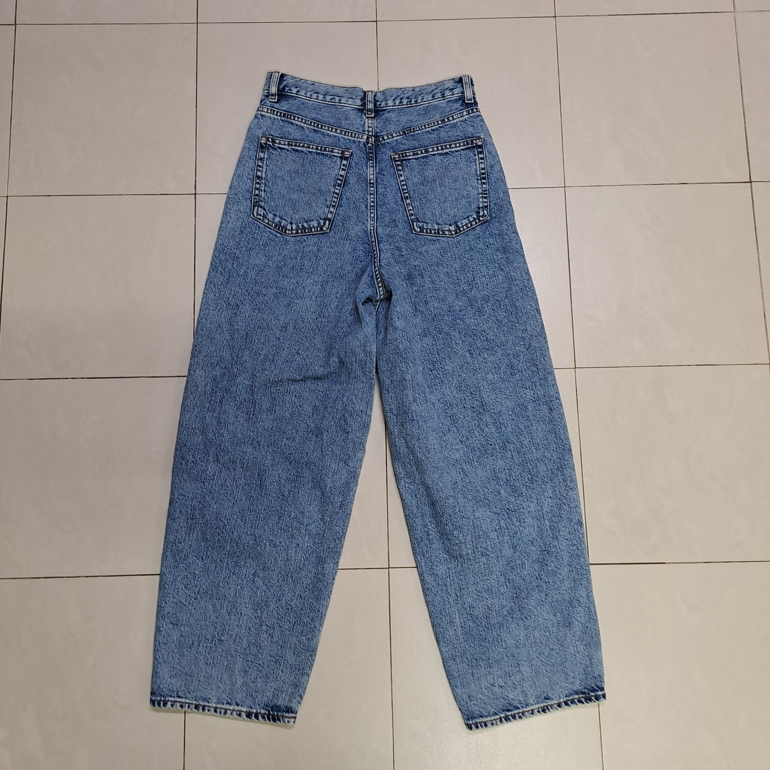 GU GU Acid Washed Baggy/Balloon Jeans Size 28" / US 6 / IT 42 - 7 Thumbnail