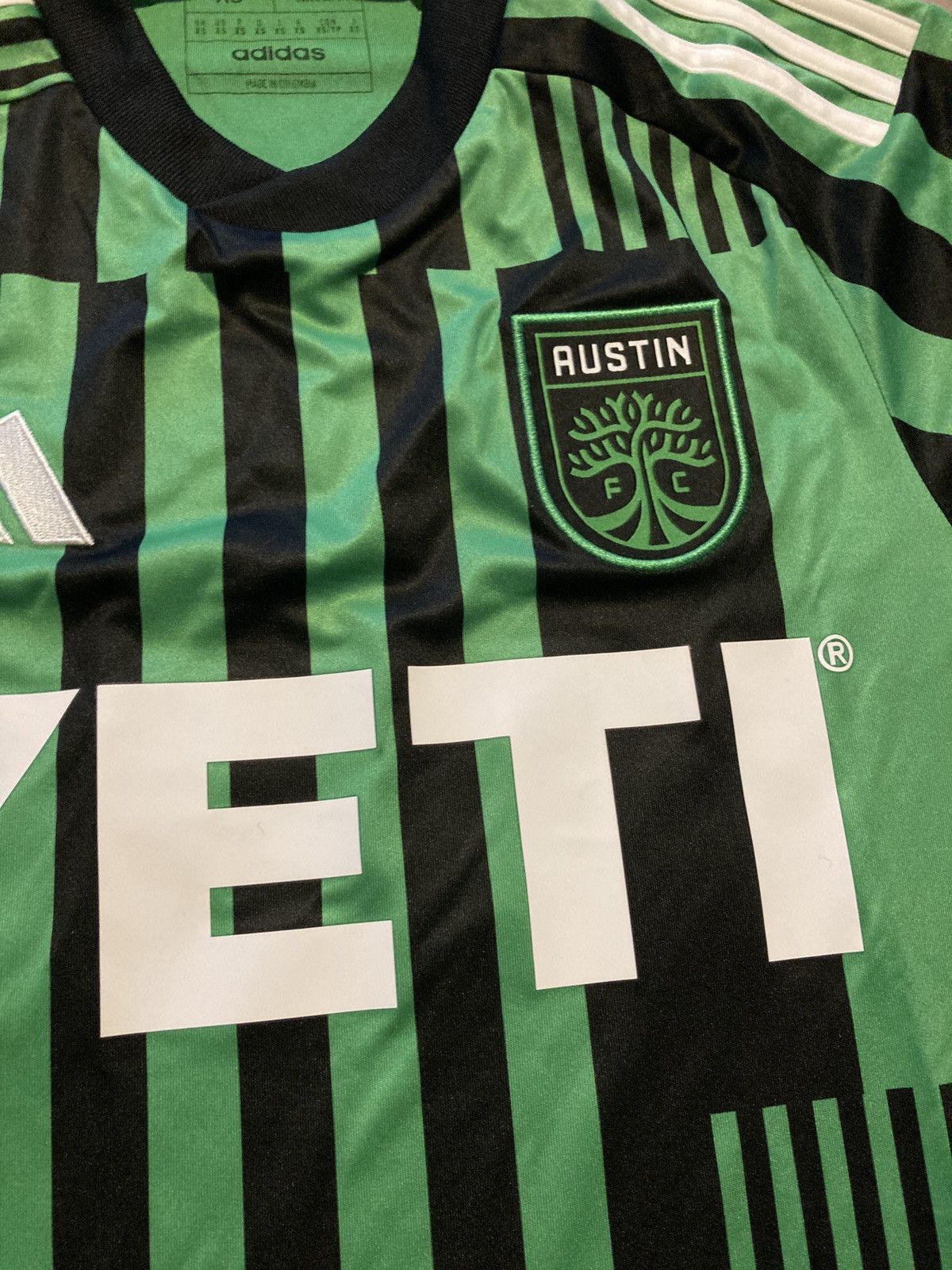 Adidas Adidas MLS Austin FC Yeti Green Black Soccer Jersey Men’s Size US XS / EU 42 / 0 - 3 Thumbnail