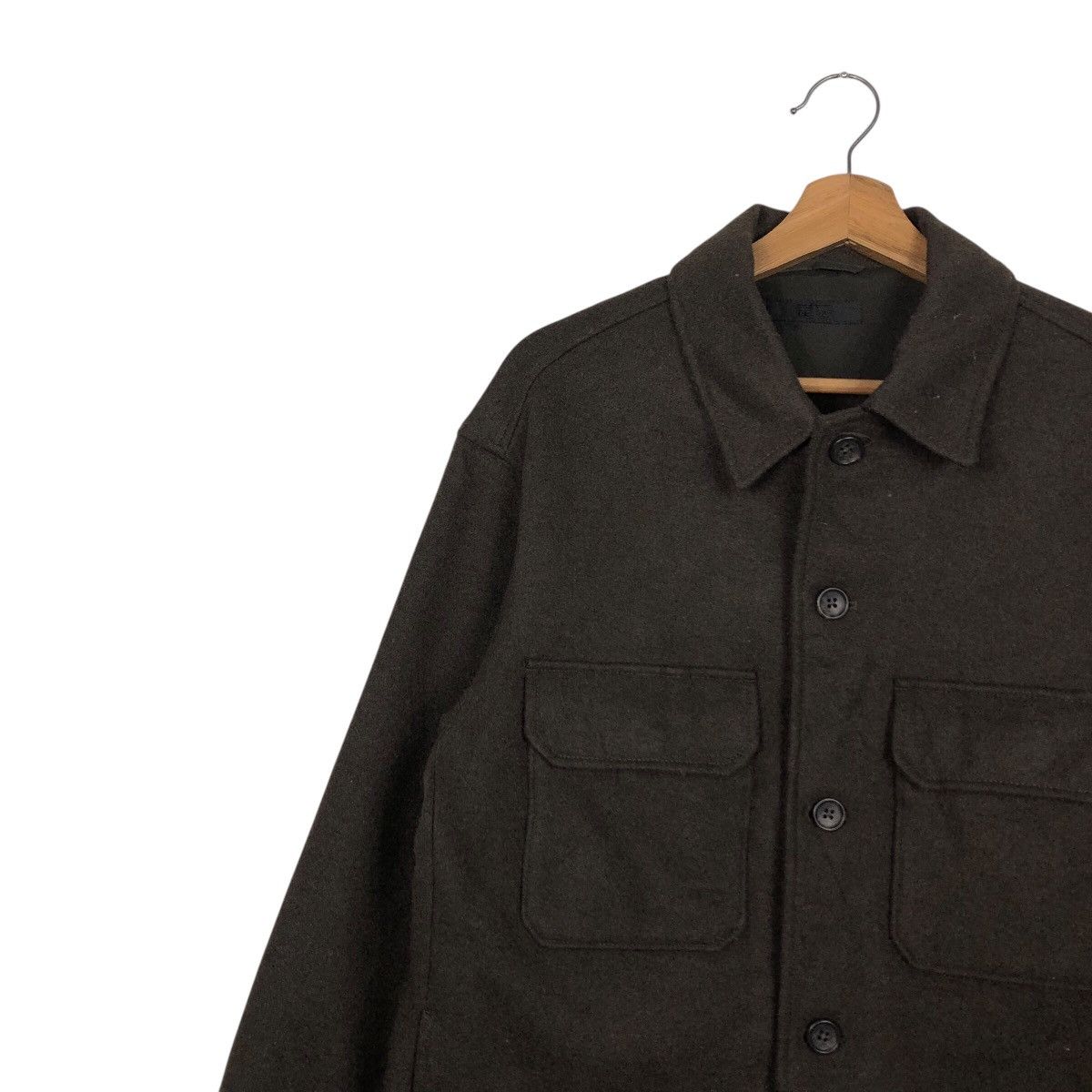 Japanese Brand Vintage Uniqlo Dark Brown Work Jacket Utility Issey Miyake Size US M / EU 48-50 / 2 - 8 Thumbnail