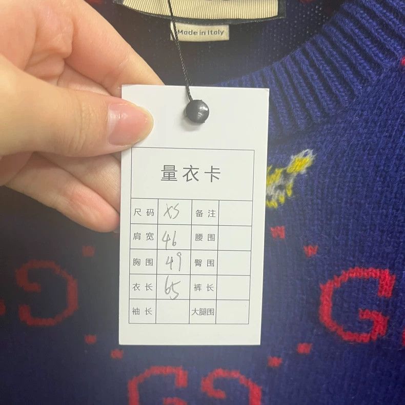 Gucci Gucci The latest blue animal letter pattern round-neck casu Size US XS / EU 42 / 0 - 3 Thumbnail