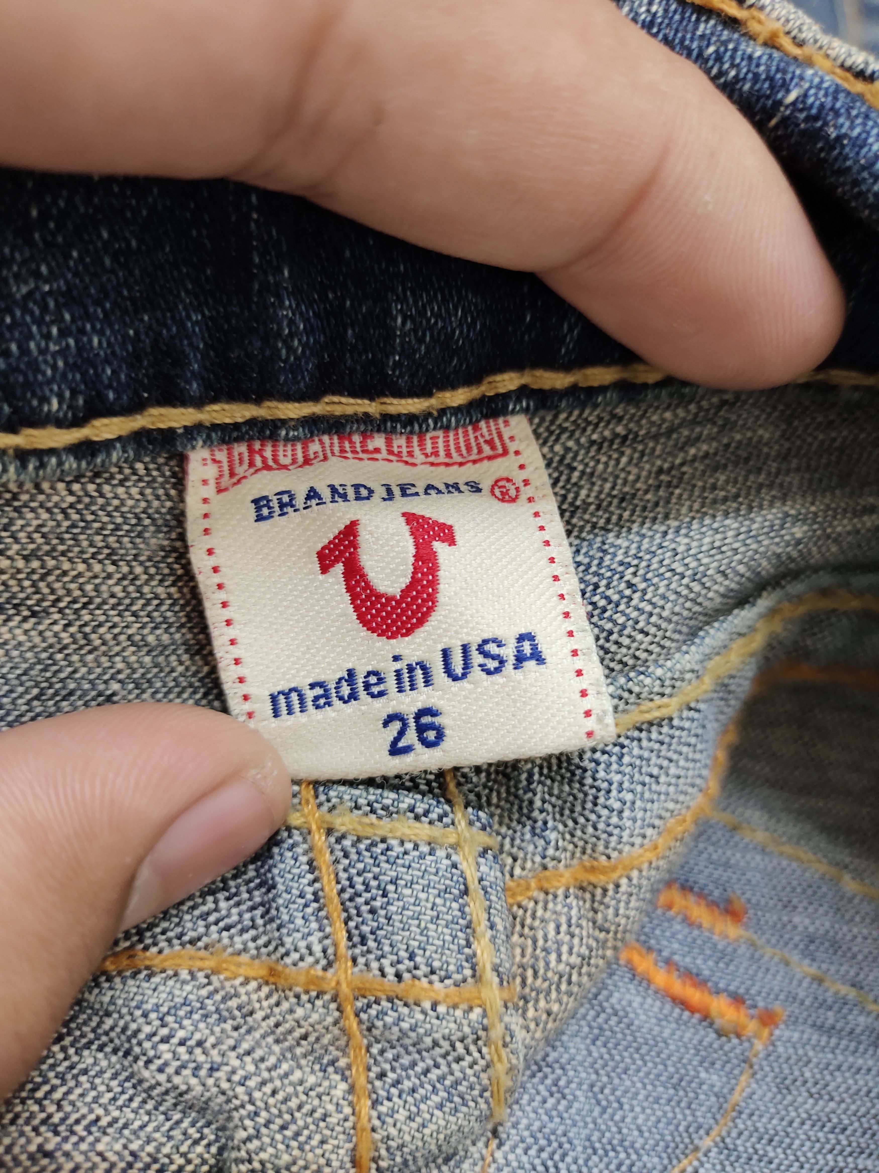 True Religion Flare Jeans True Religon Distress Faded Low Rise Boot Cut Size US 26 / EU 42 - 21 Thumbnail
