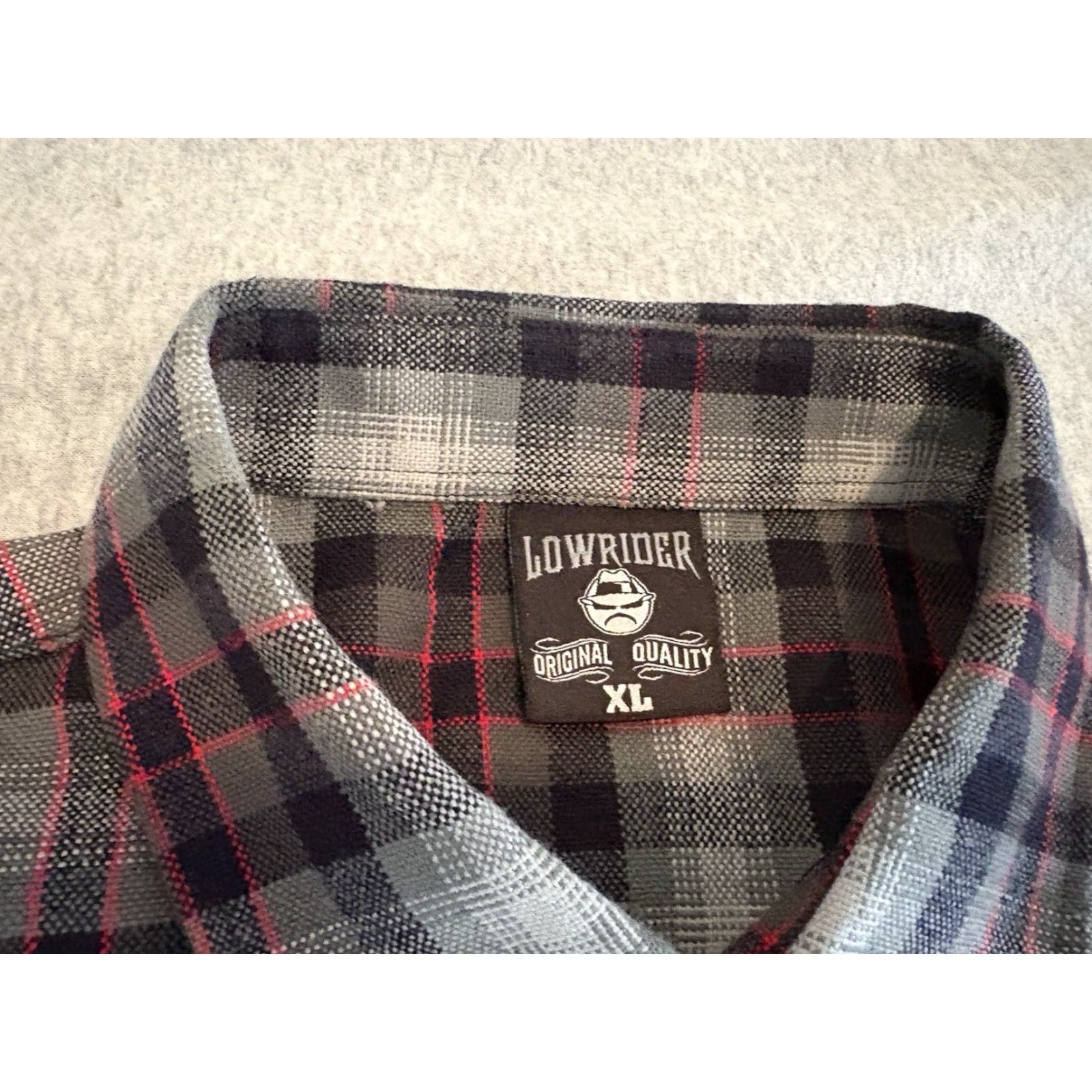 Vintage Lowrider Plaid Button-Up Short Sleeve Shirt Cholo Chicano Made in USA Mens XL Size US XL / EU 56 / 4 - 2 Thumbnail