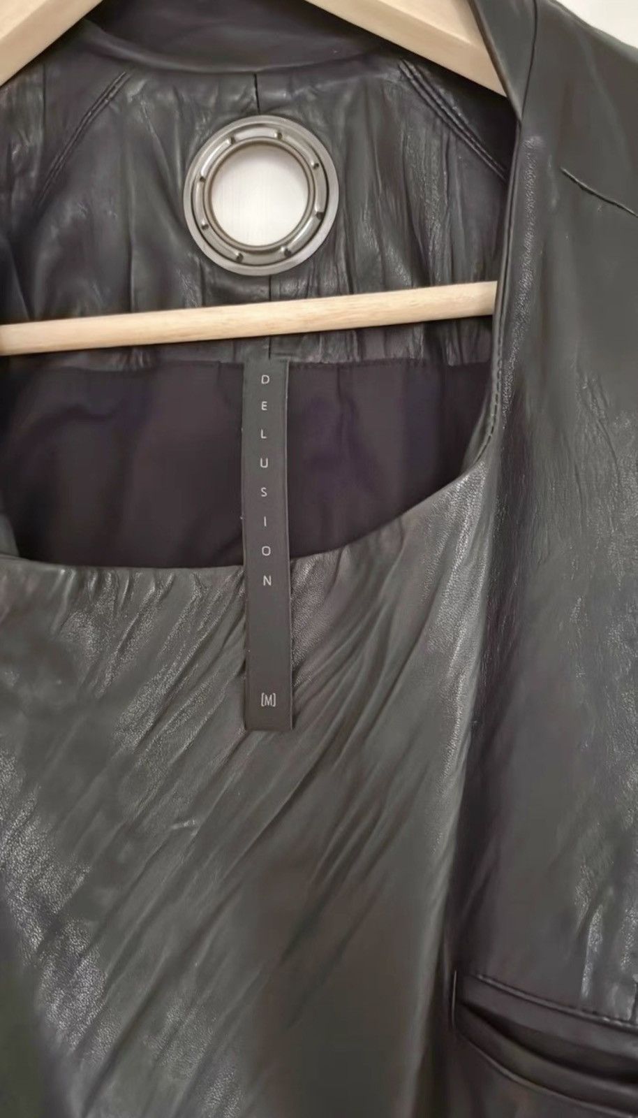 Delusion Delusion Men's Leather Jacket Size US M / EU 48-50 / 2 - 2 Thumbnail