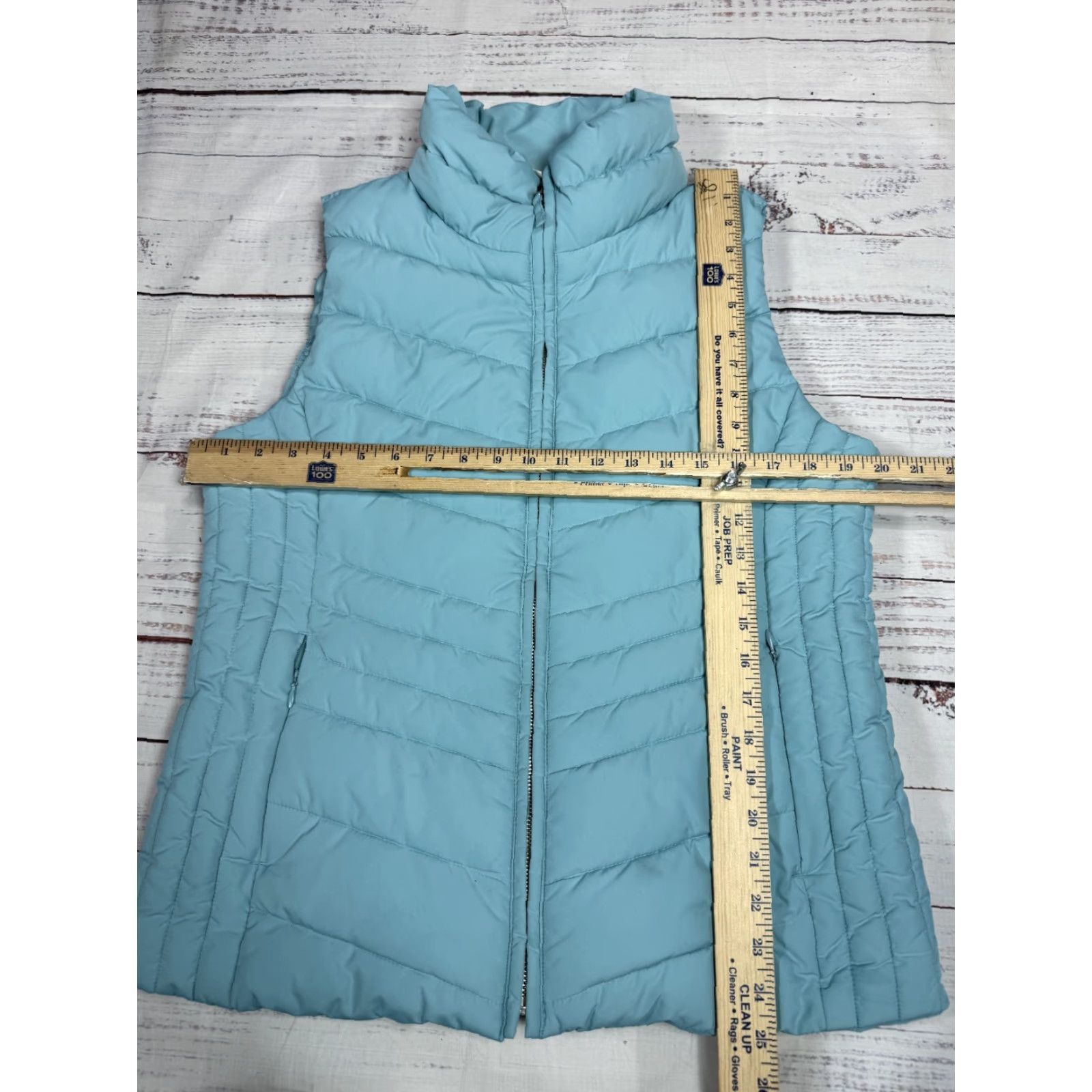 Talbots Talbots Women's Blue Quilted Insulated Vest Outdoor Full Zip Sleeveless Sz M Stepped Sleeveless Quilted Vest Insulated Blue Size M / US 6-8 / IT 42-44 - 2 Thumbnail