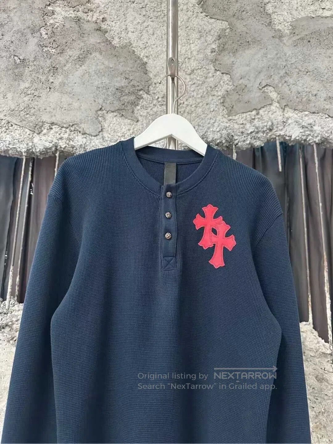 Chrome Hearts chrome hearts waffle long sleeve henley shirt. Size US S / EU 44-46 / 1 - 3 Thumbnail