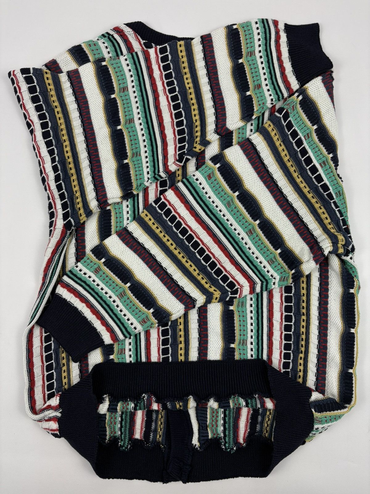 Coogi Rare 80's Archive Hand Knit Cardiagn Biggie Cosby Cable Pullover Jumper Sweater Jacket Size US L / EU 52-54 / 3 - 15 Thumbnail