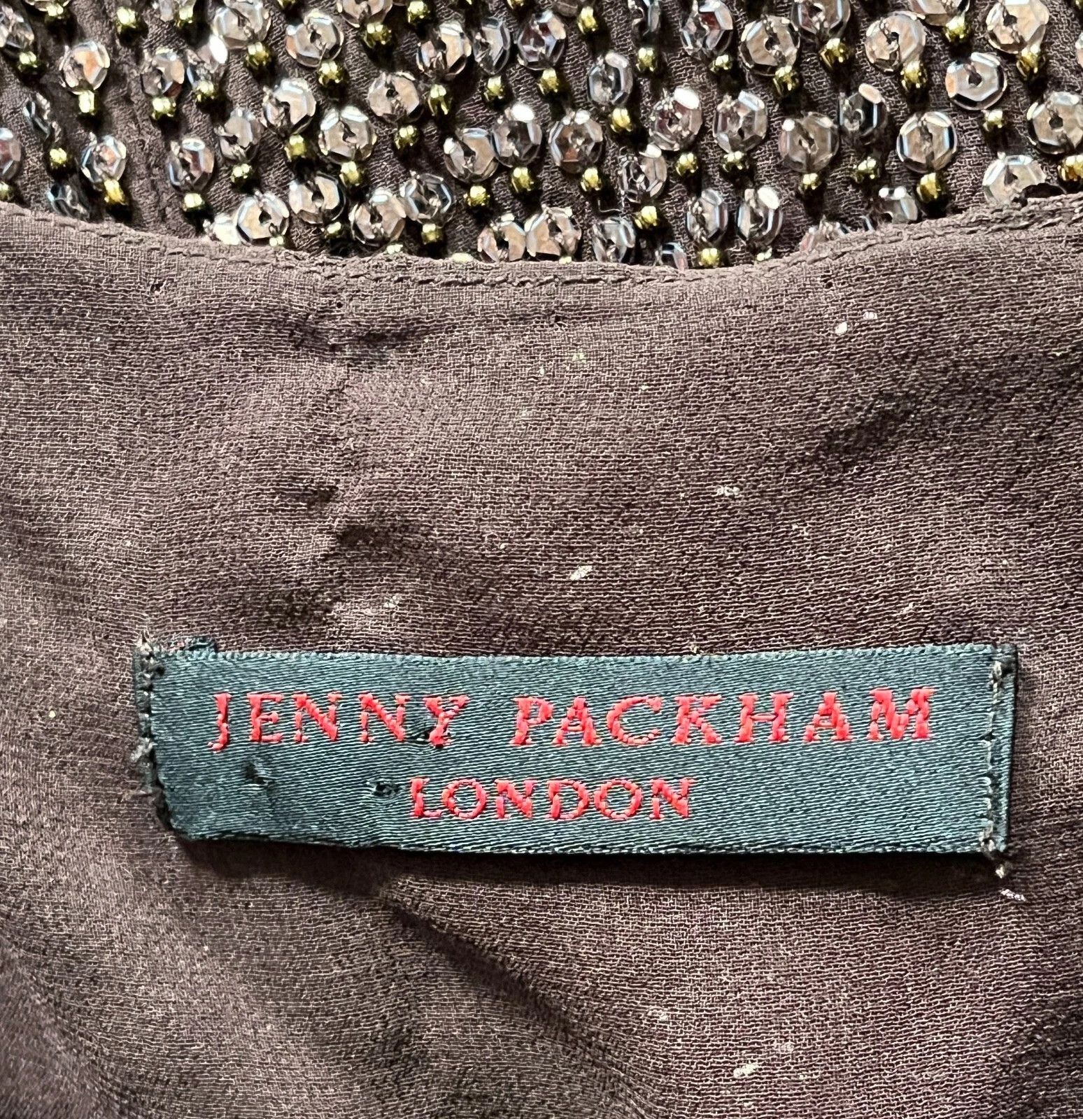 Jenny Packham Jenny Packham silk dress covered in sequins Size M / US 6-8 / IT 42-44 - 2 Thumbnail