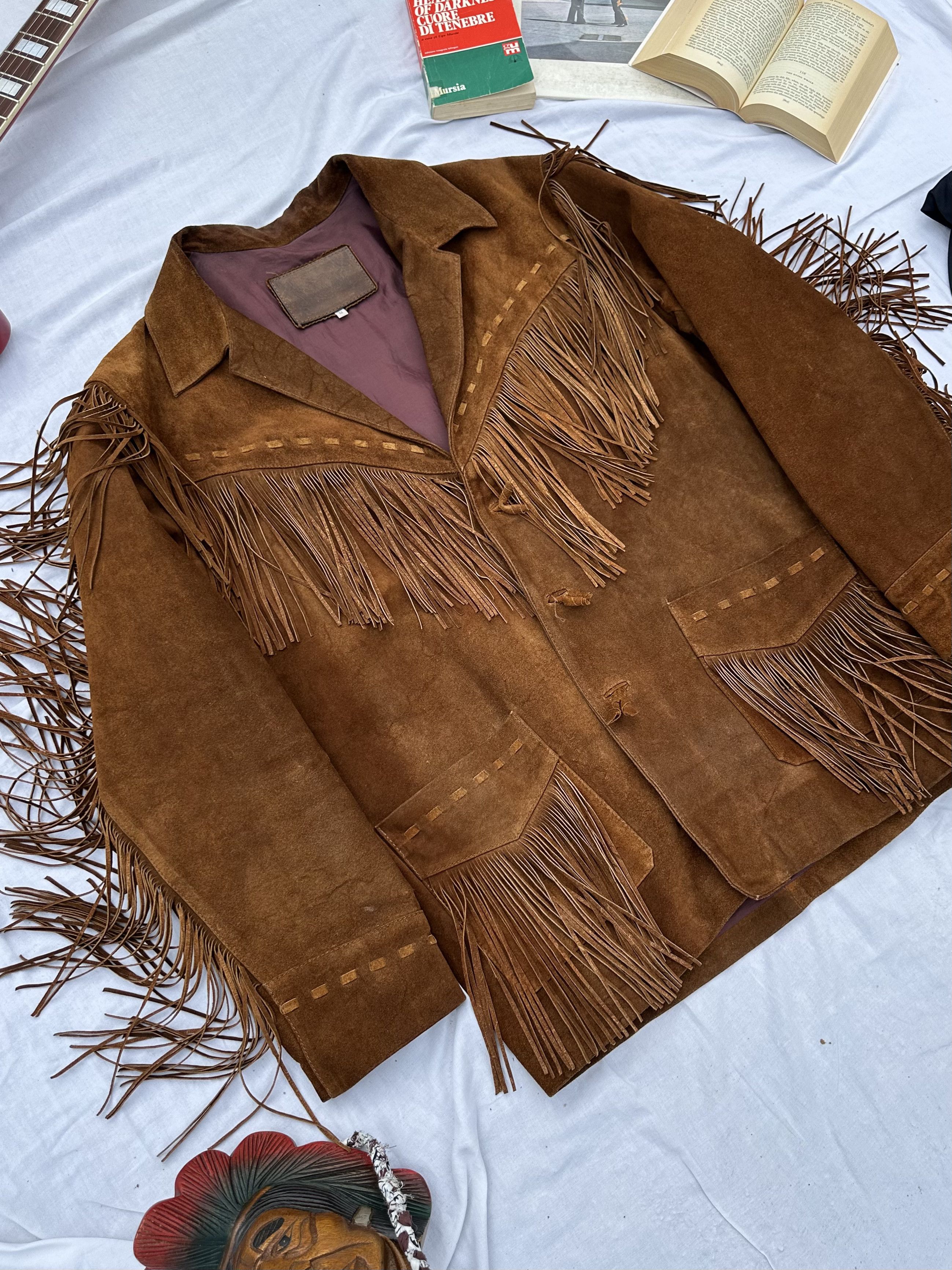 Vintage 1990s Suede Fringe Jacket - Cowboy Style M Size US M / EU 48-50 / 2 - 9 Thumbnail