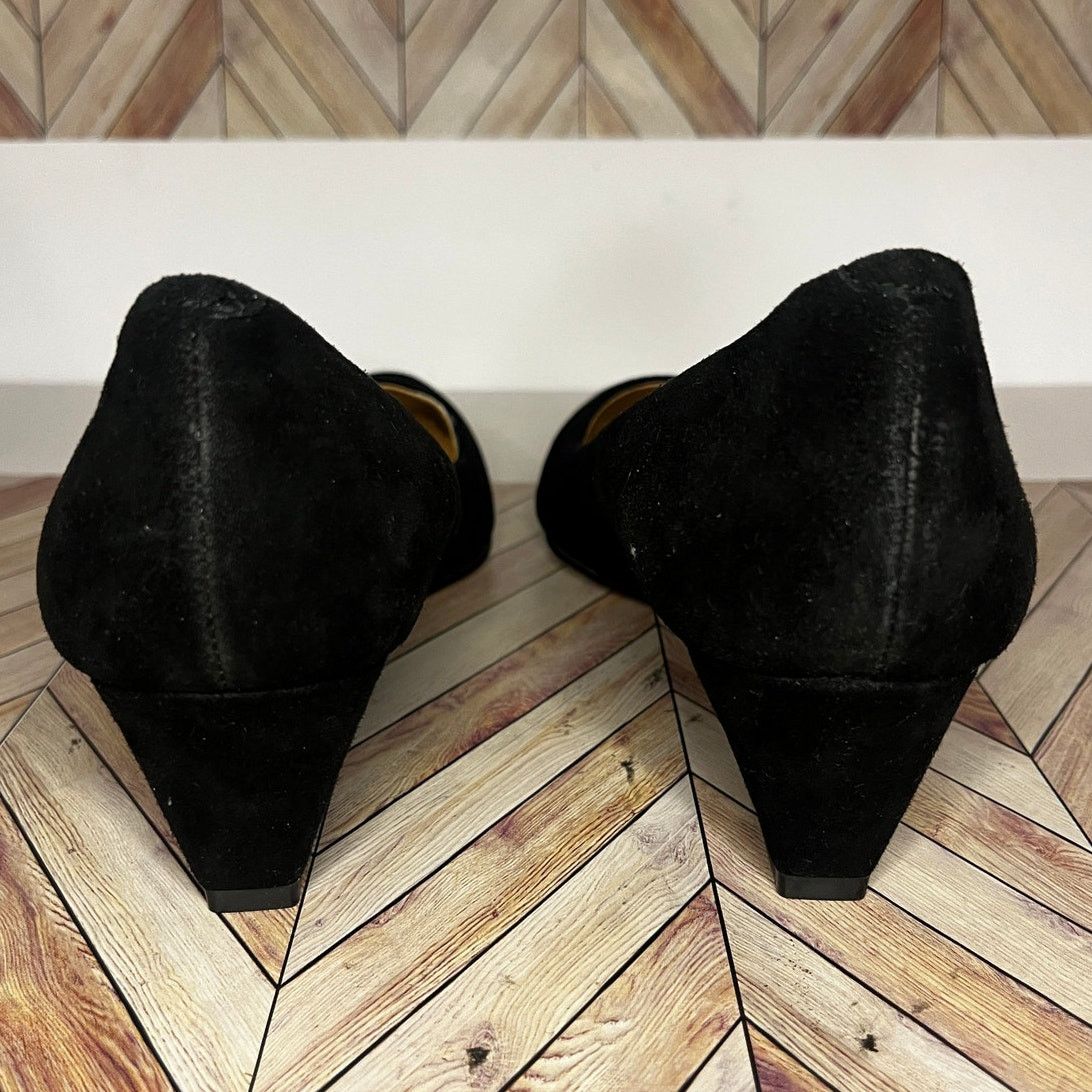 Other Talbots Suede Wedge Heel Pumps Brown Women's Size 6.5M Size US 6.5 / IT 36.5 - 4 Thumbnail