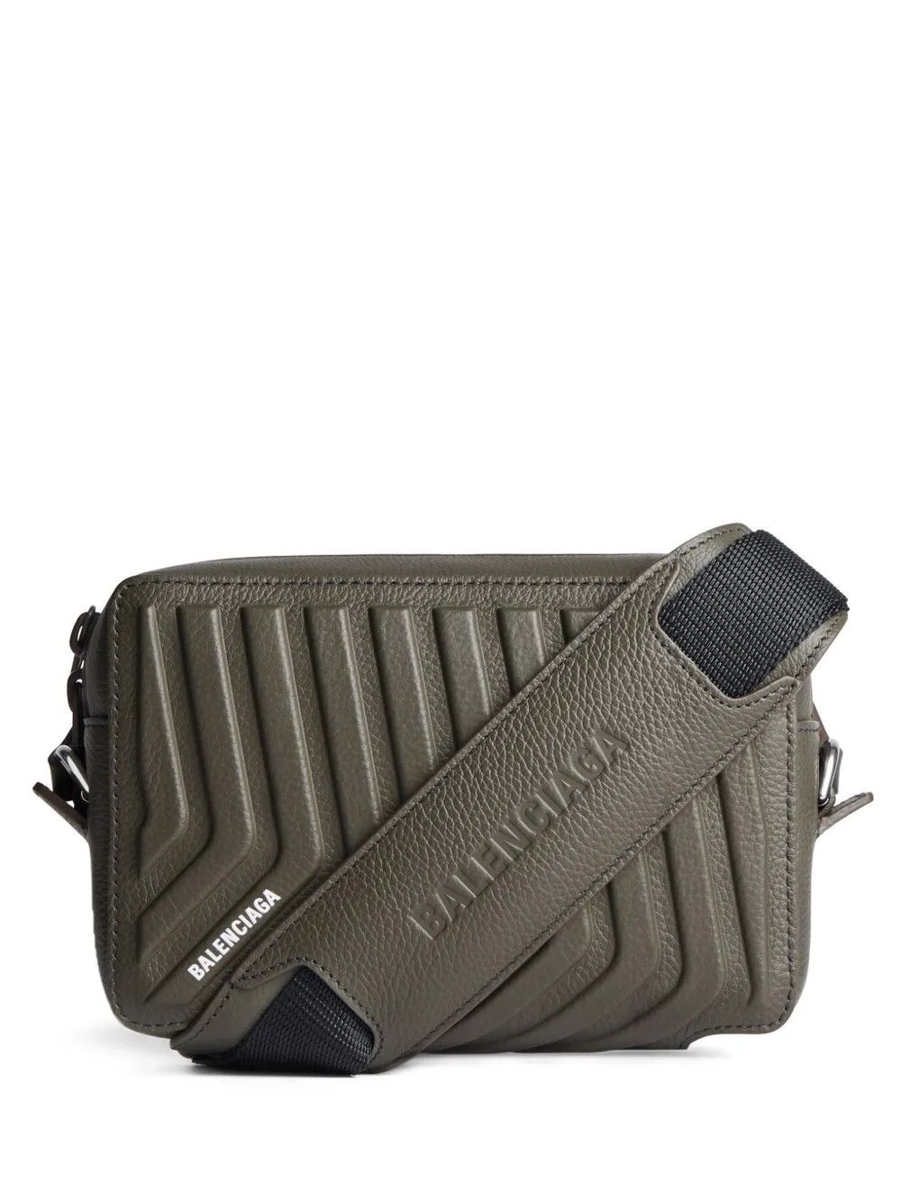 Balenciaga Car Camera Leather Messenger Bag In Khaki Size ONE SIZE - 1 Thumbnail