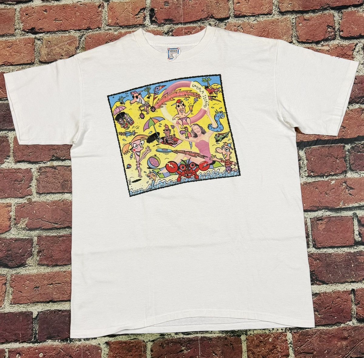 Other Vintage 7 Up Uncola Island Soda Promo T-Shirt Single Stitch Size US XL / EU 56 / 4 - 1 Thumbnail