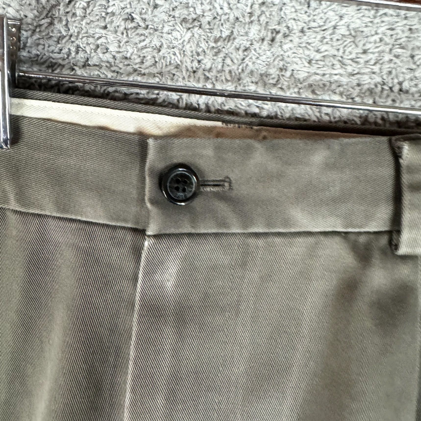 Brooks Brothers Brooks Brothers Chino Pants Mens 38x30 Khaki Advantage Elliott Pleated Cuffed Pockets Regular 100% Cotton Brown/Green Men Size US 38 / EU 54 - 4 Thumbnail