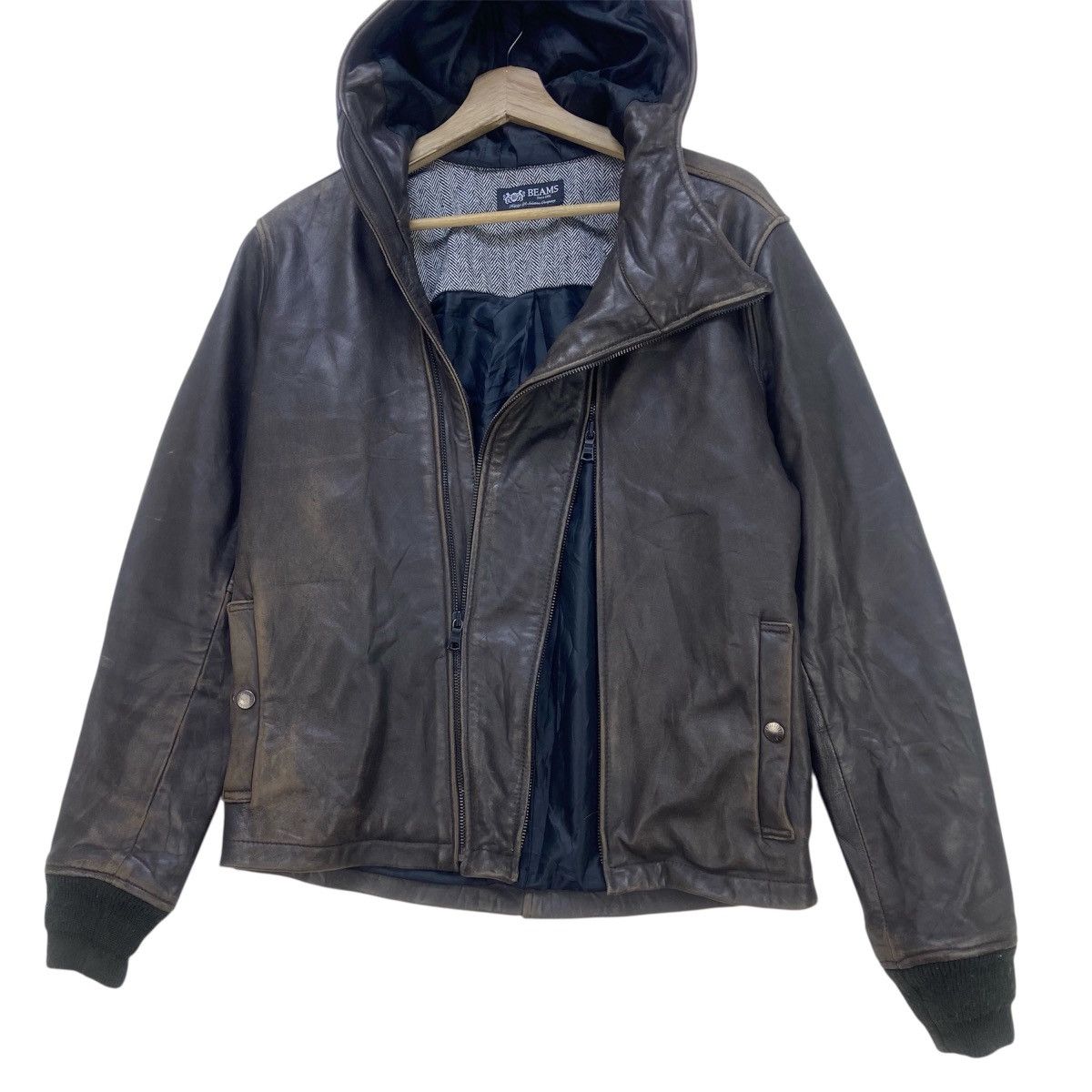Beams Plus Rare🔥Beams Goatskin Leather Multi Zipper Jacket Size US S / EU 44-46 / 1 - 4 Thumbnail