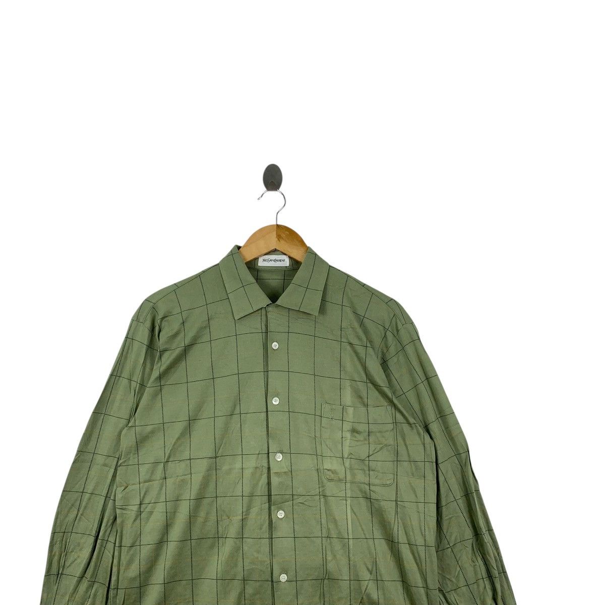 Yves Saint Laurent Vintage YVES SAINT LAURENT YSL Paris Casual Tee Shirt Button Size US L / EU 52-54 / 3 - 2 Thumbnail