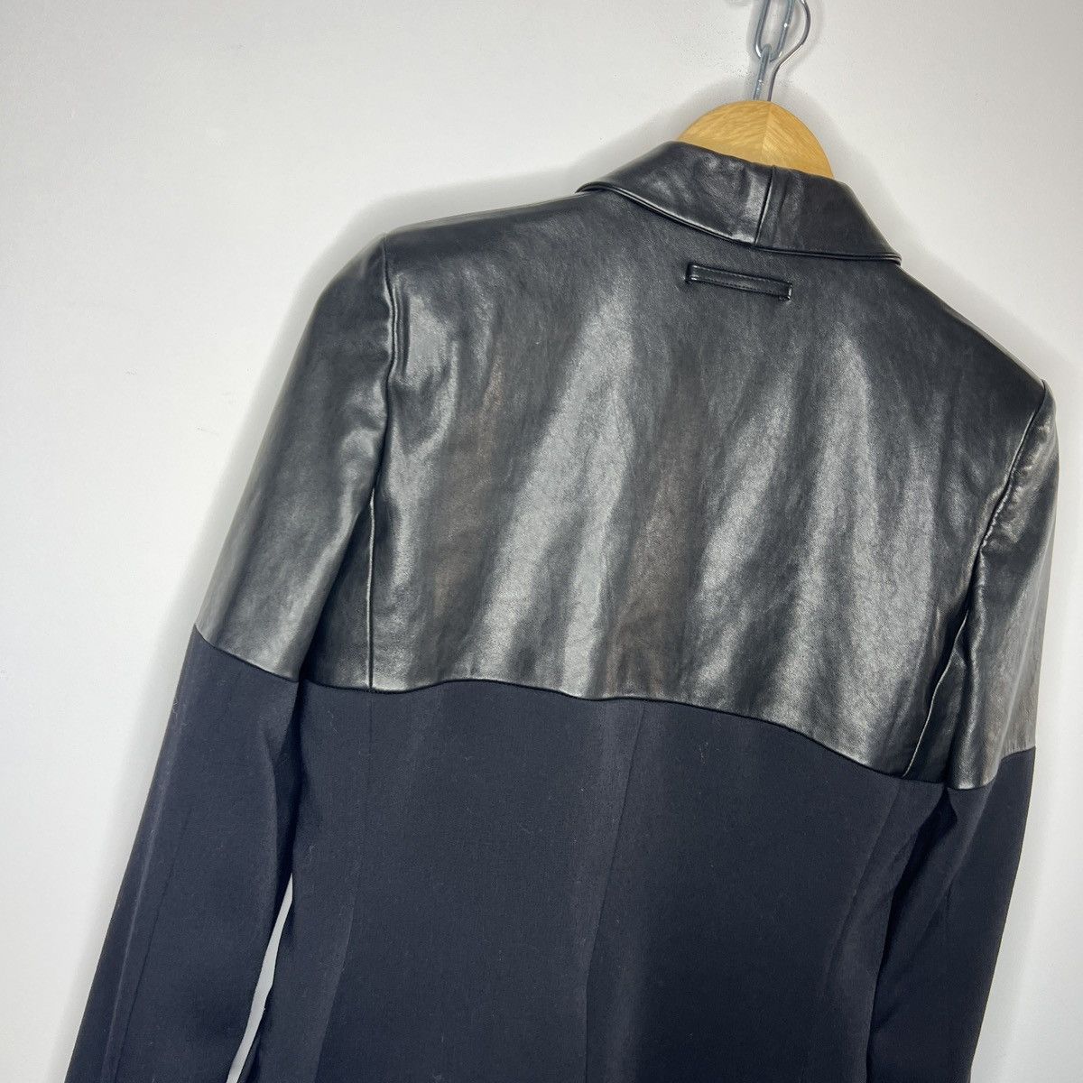 Jean Paul Gaultier JPG Women's Blazer Wool Jacket Leather