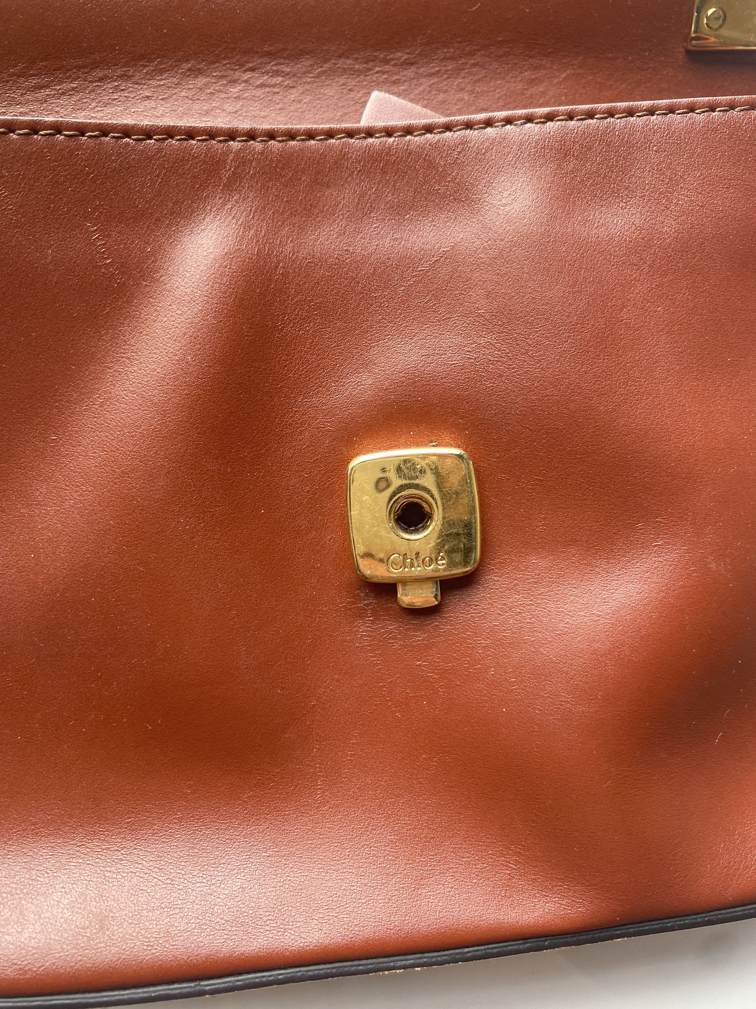 Chloe CHLOÉ C Mini Brown Leather Cross Body Bag Used Size ONE SIZE - 4 Thumbnail