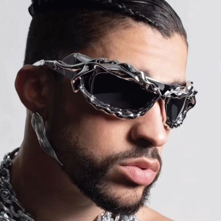 Electric Visual Modern Street ins style custom avant-garde sunglasses Size ONE SIZE - 2 Thumbnail