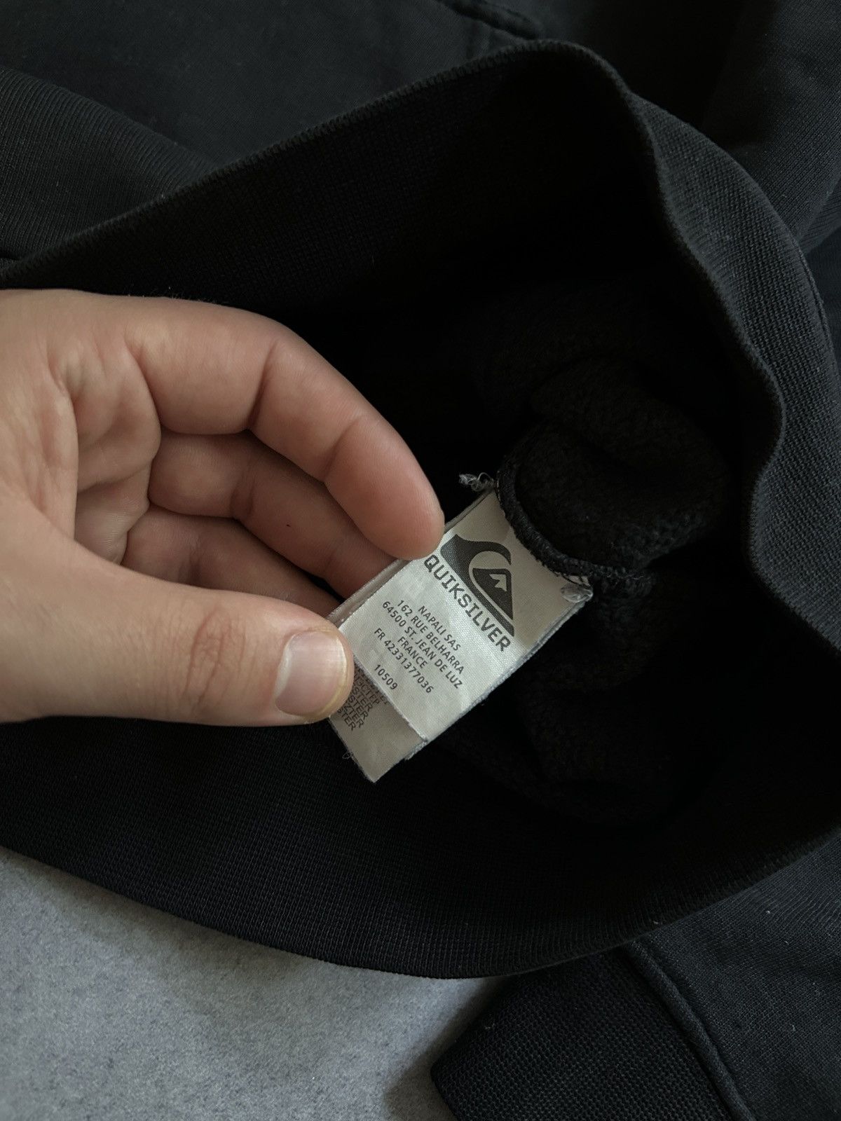 Quicksilver Vintage Quicksilver big logo baggy black hoodie mens Size US L / EU 52-54 / 3 - 5 Thumbnail