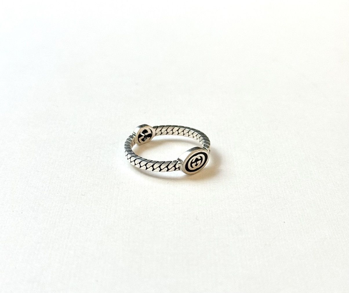Gucci Gucci .925 Silver Thin Link Ring Size ONE SIZE - 5 Thumbnail
