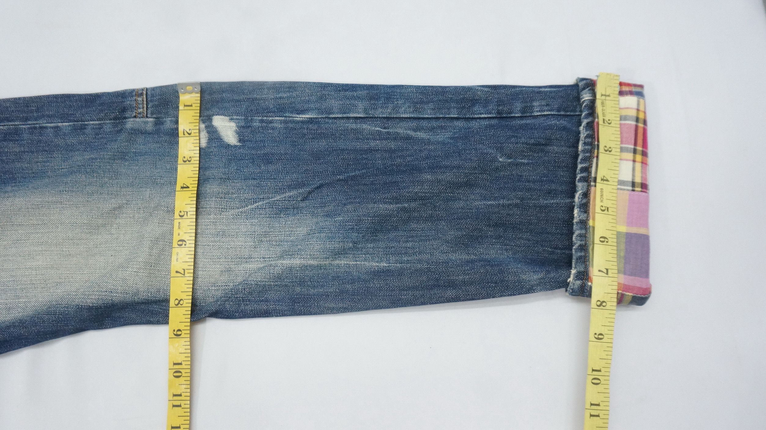 Japanese Brand 🔥Vintage Dominate Handcrafted Doublewaist Jeans Size US 30 / EU 46 - 11 Thumbnail