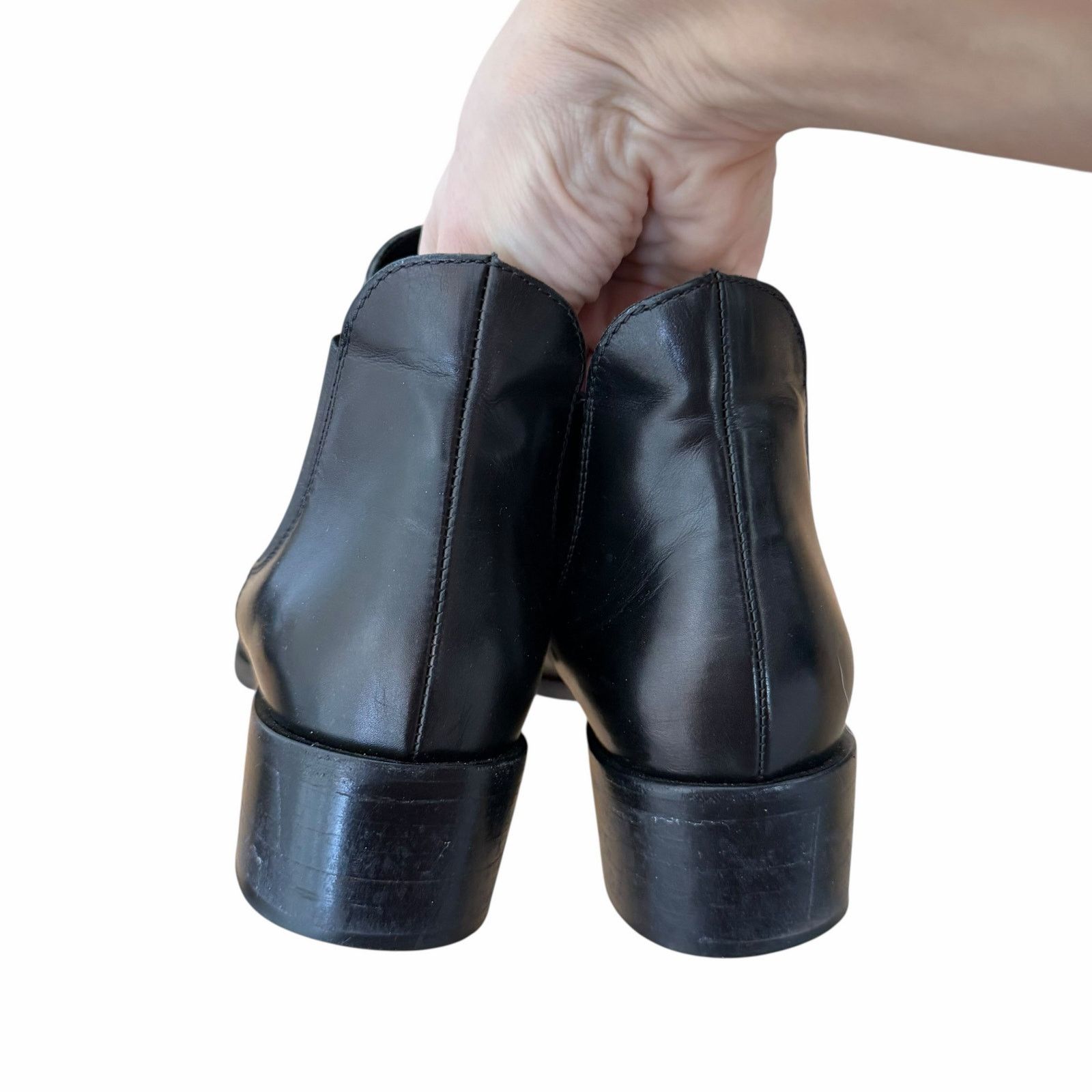 Giorgio Armani Giorgio Armani Black Leather Chelsea Boots Sz 6.5 Sz 37 Size US 6.5 / IT 36.5 - 5 Thumbnail